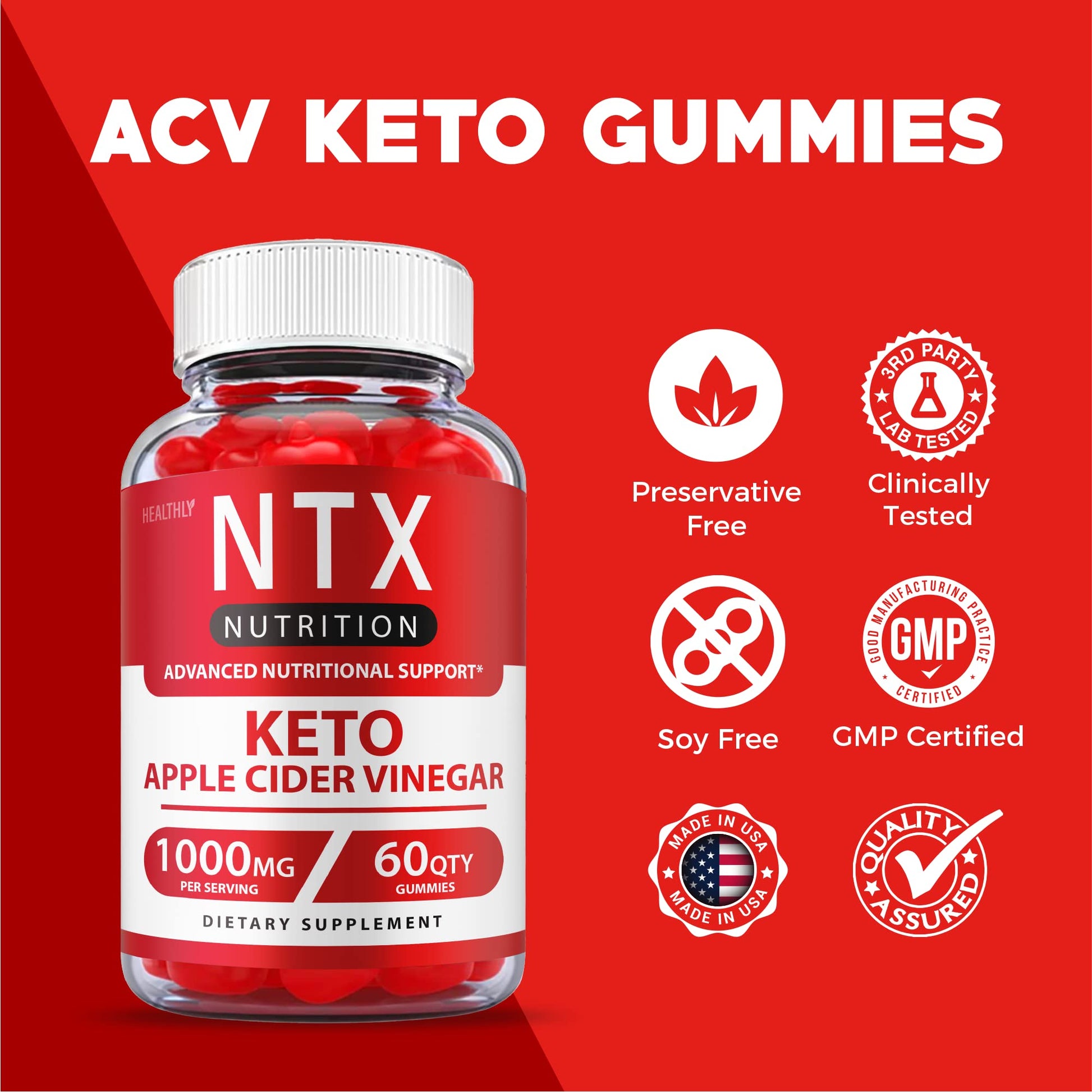 (3 Pack) NTX Keto Gummies Max Strength Ntx Keto Acv Gummies Advanced, Ntx Nutrition Healthly