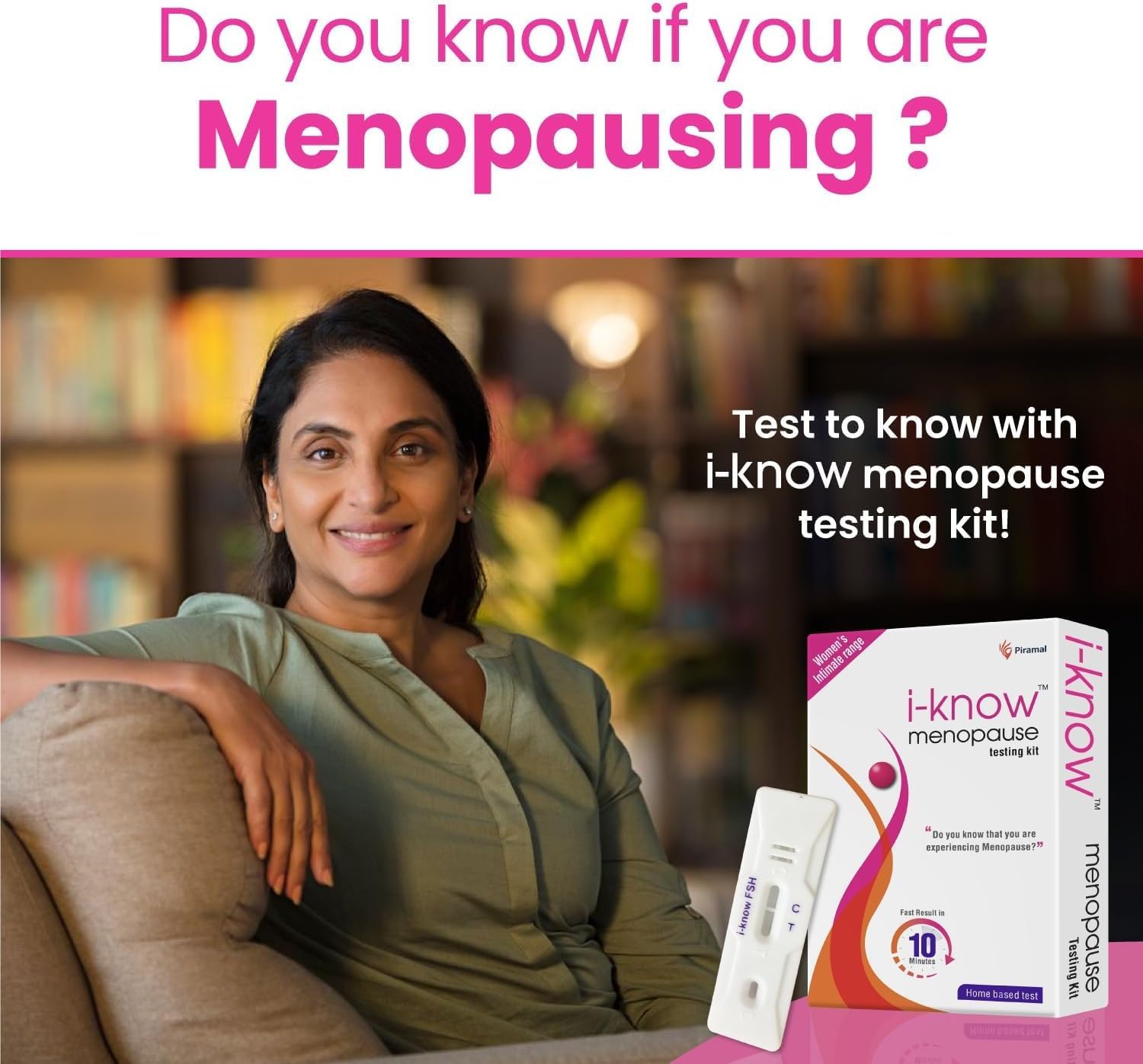 ZOZO Menopause testing kit | For women facing menopause symptoms like hot flashes, night sweats, mood swings ZOZO