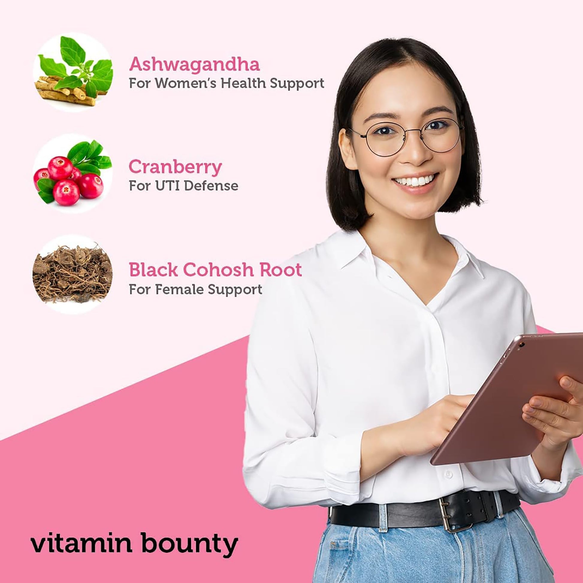 Vitamin Bounty Women's Pro Daily - Vaginal Probiotic & Prebiotic & pH Balance, Probiotics Vitamin Bounty