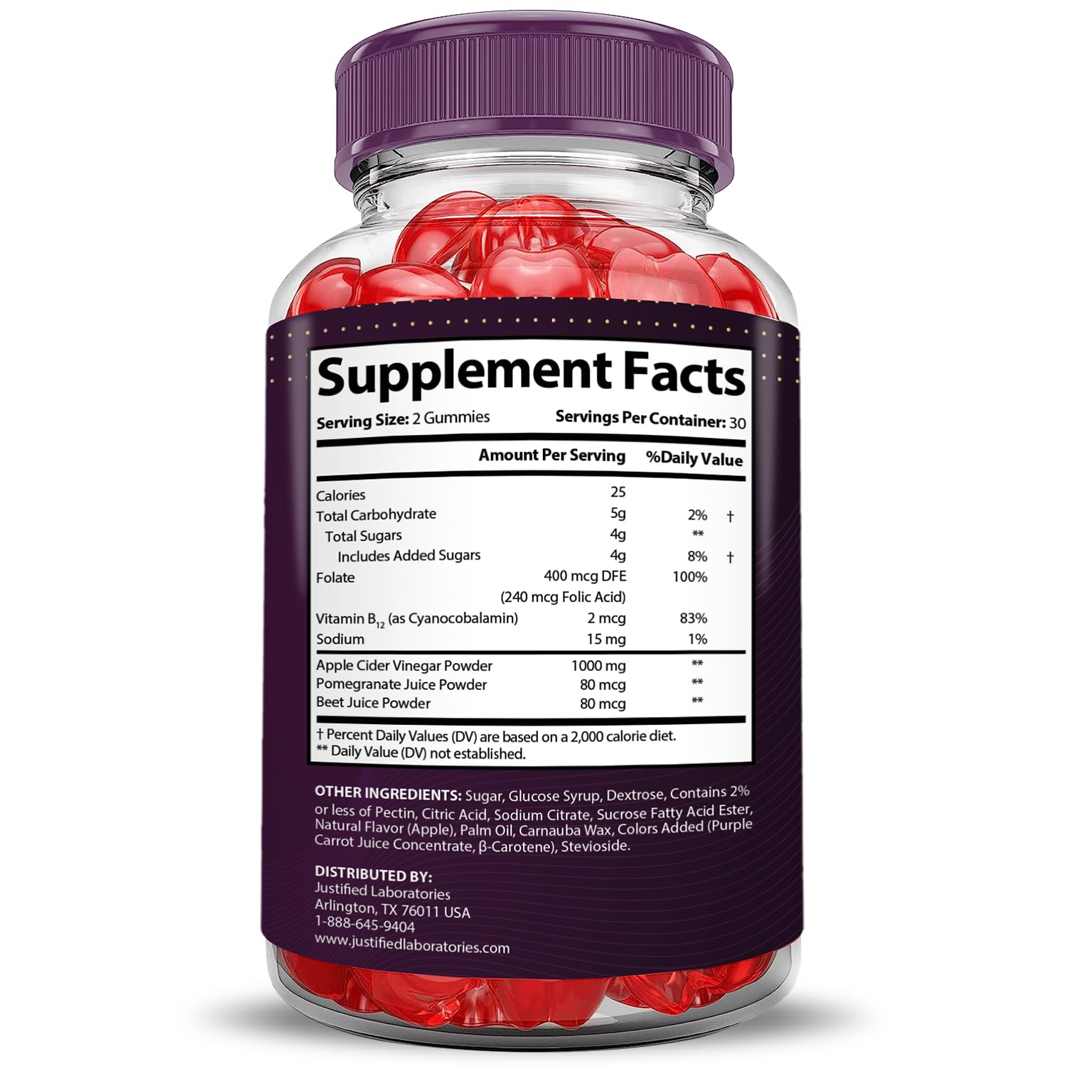 (3 Pack) Proton Protein Keto ACV Gummies Advanced Formula 1000MG Proton Keto Justified Laboratories