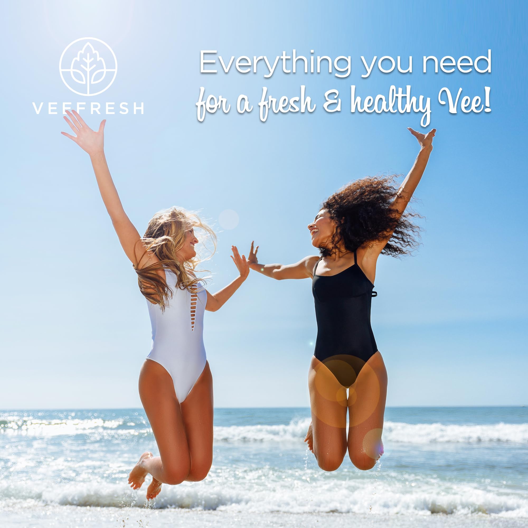 VeeFresh VeePower Bundle - A Convenient Feminine Care Bundle for Any-Time Freshness & Odor Control VeeFresh