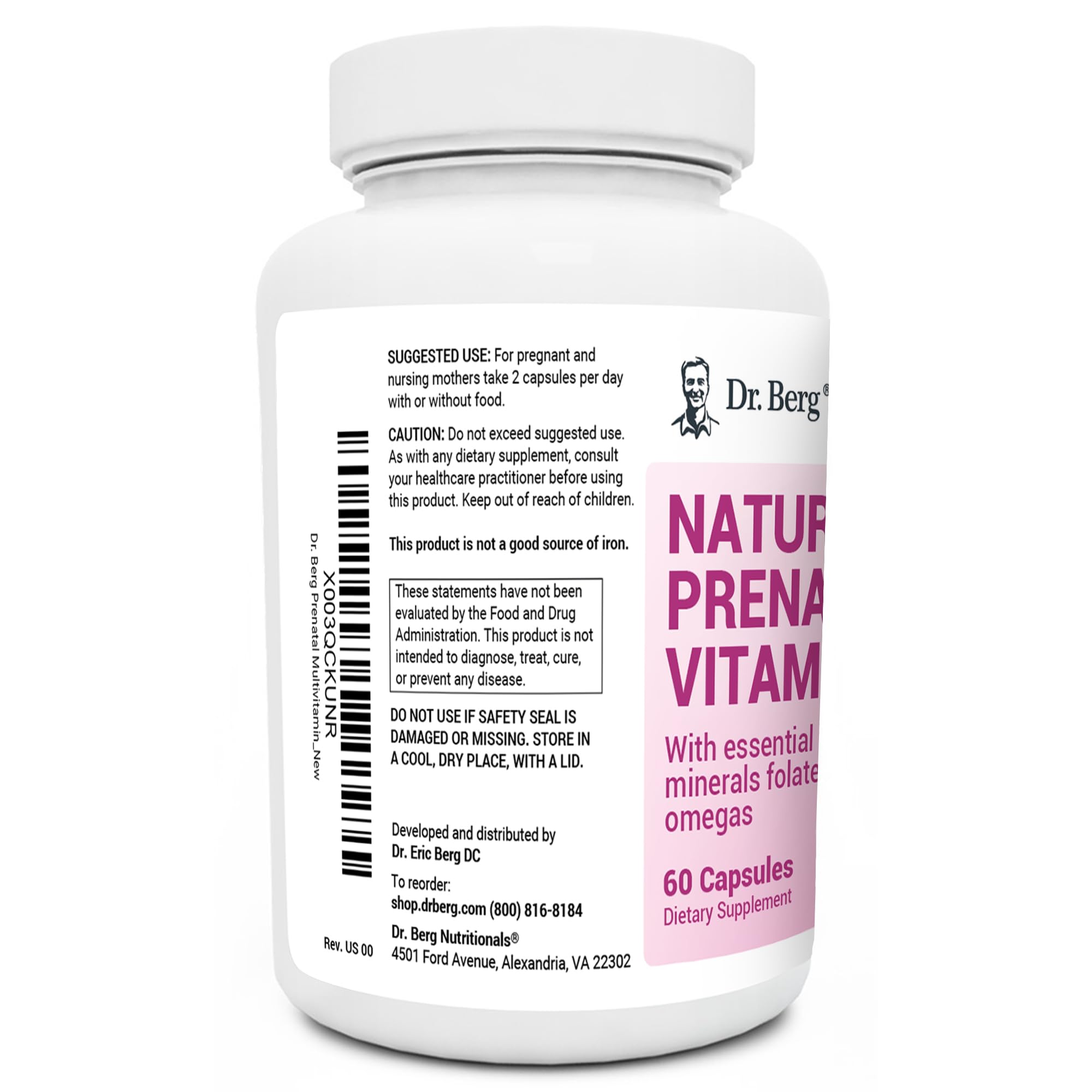 Dr. Berg Natural Prenatal Vitamins for Women (Pregnant & Nursing) - Prenatal Vitamins Dr. Berg Nutritionals