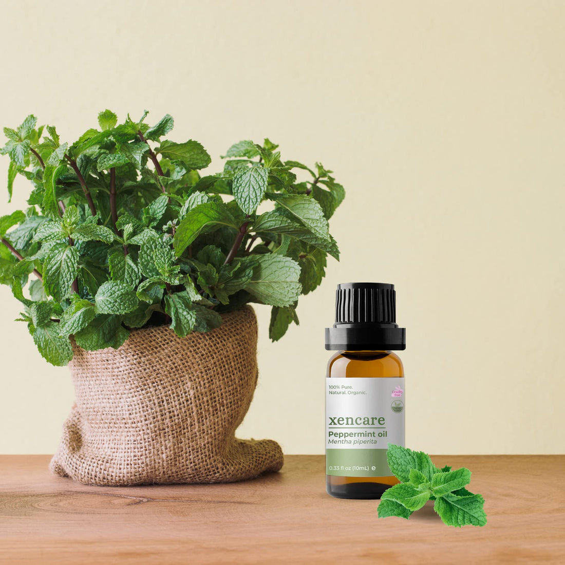 xencare Peppermint USDA Organic Food Grade Essential Oil | 100% Pure Natural Undiluted