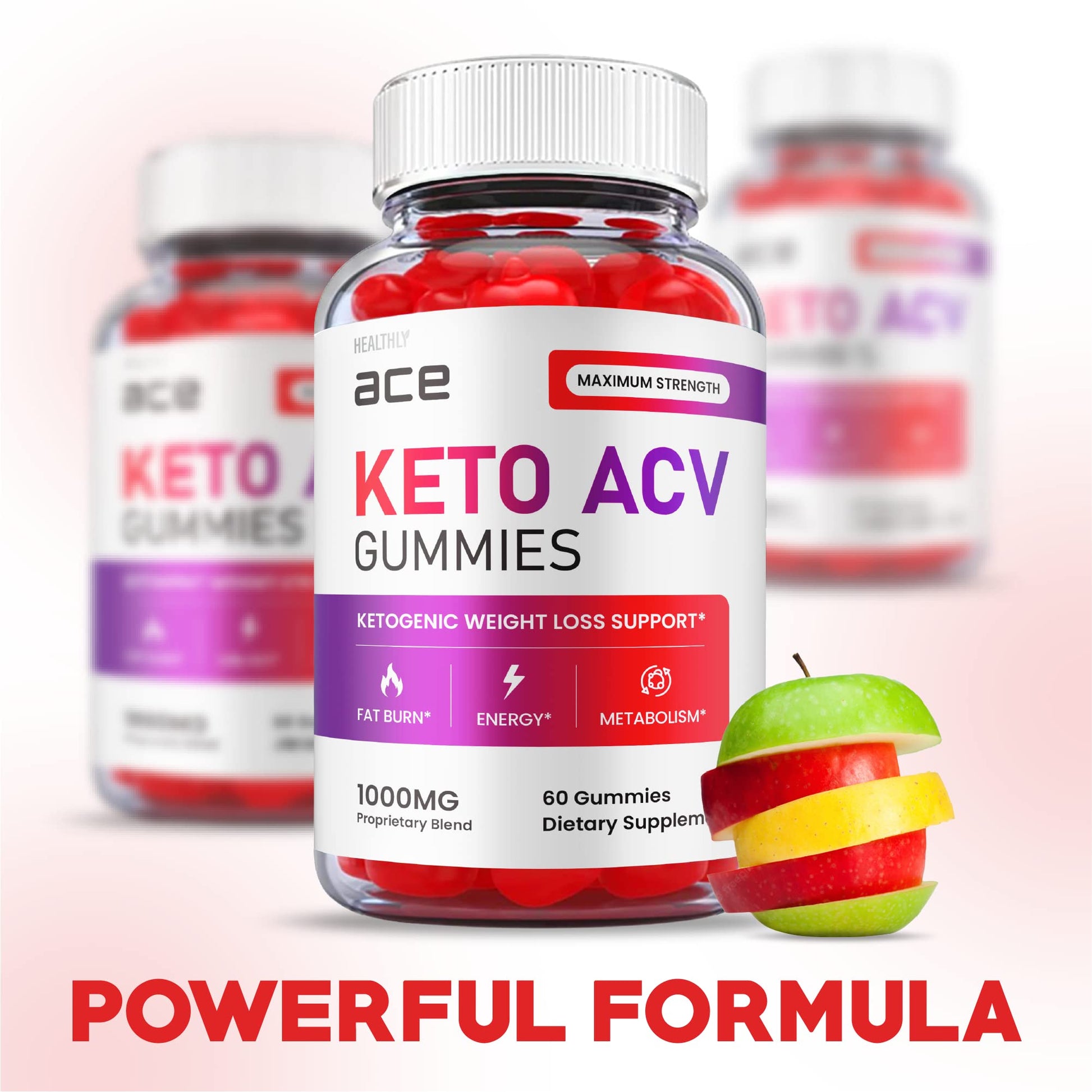 (2 Pack) Ace Keto Gummies - Official Formula, Vegan - Ace Keto ACV Gummies, Keto Ace Gummies Healthly