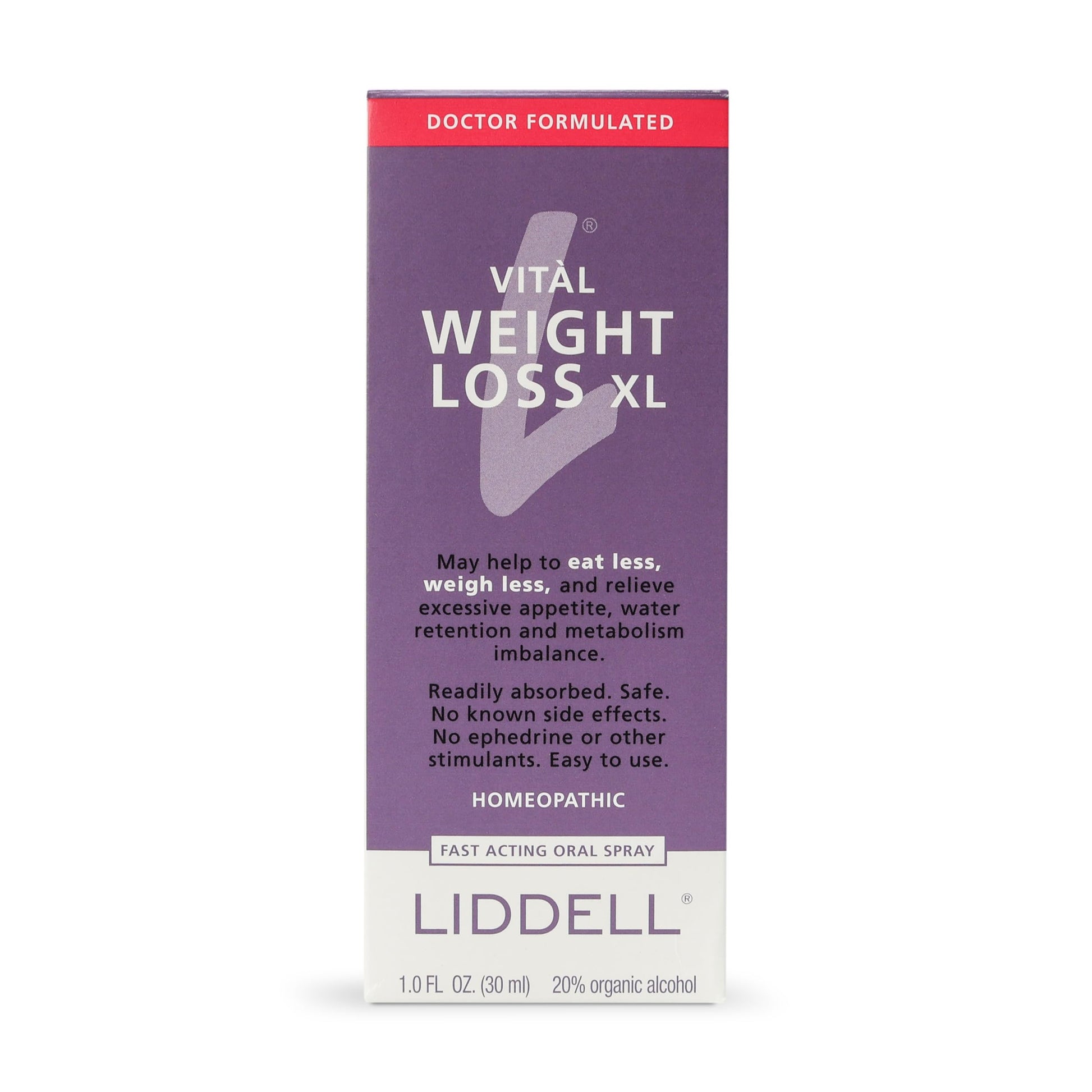 VITL Weight Loss XL Liddell Homeopathic 1 oz Liquid Liddell