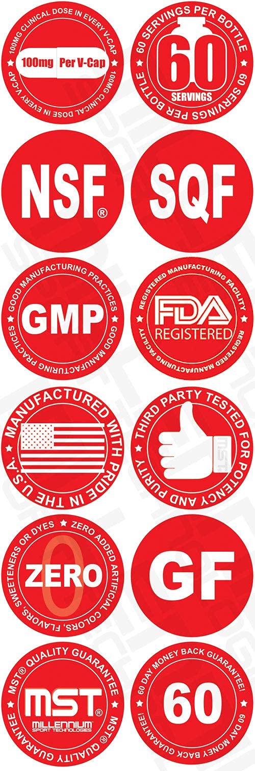 MST Capsimax Supplement 100mg V Capsules, 60 Servings Clinically Dosed Weight Management MST