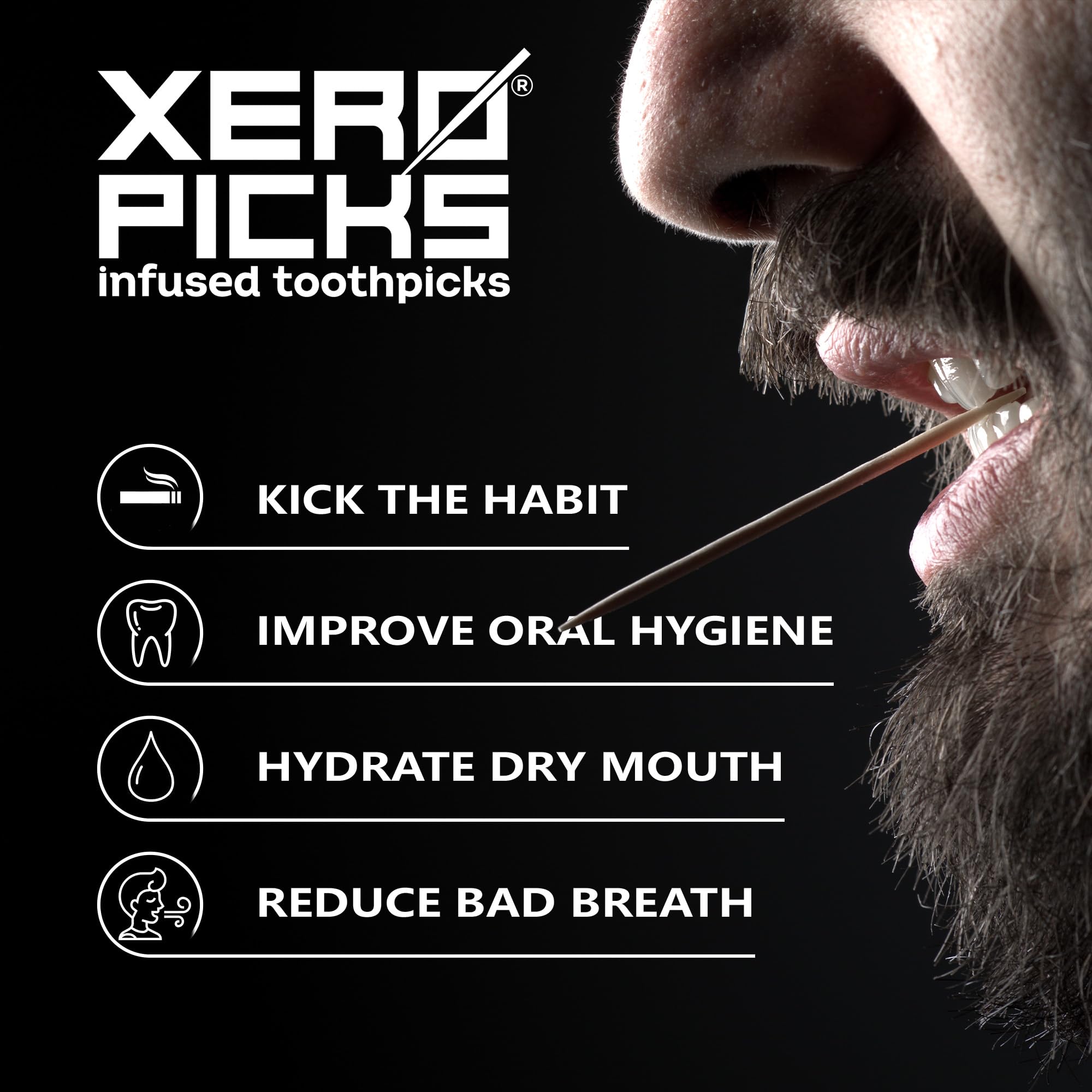 Xero Picks Infused Flavored Toothpicks to Help Quit Smoking - Nicotine Xero Picks