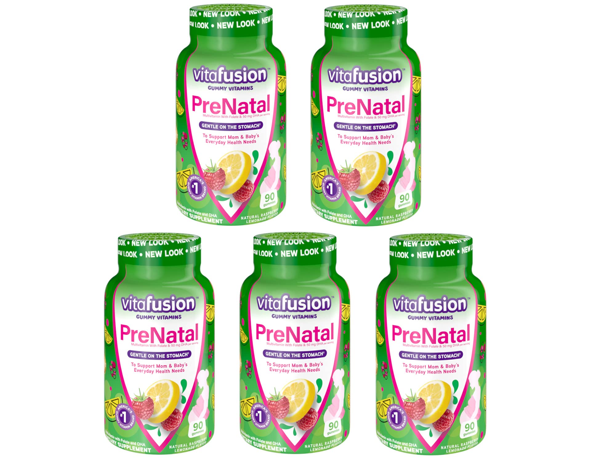 Vitafusion Prenatal, Gummy Vitamins zkqOLY, 5Pack (90 Count)