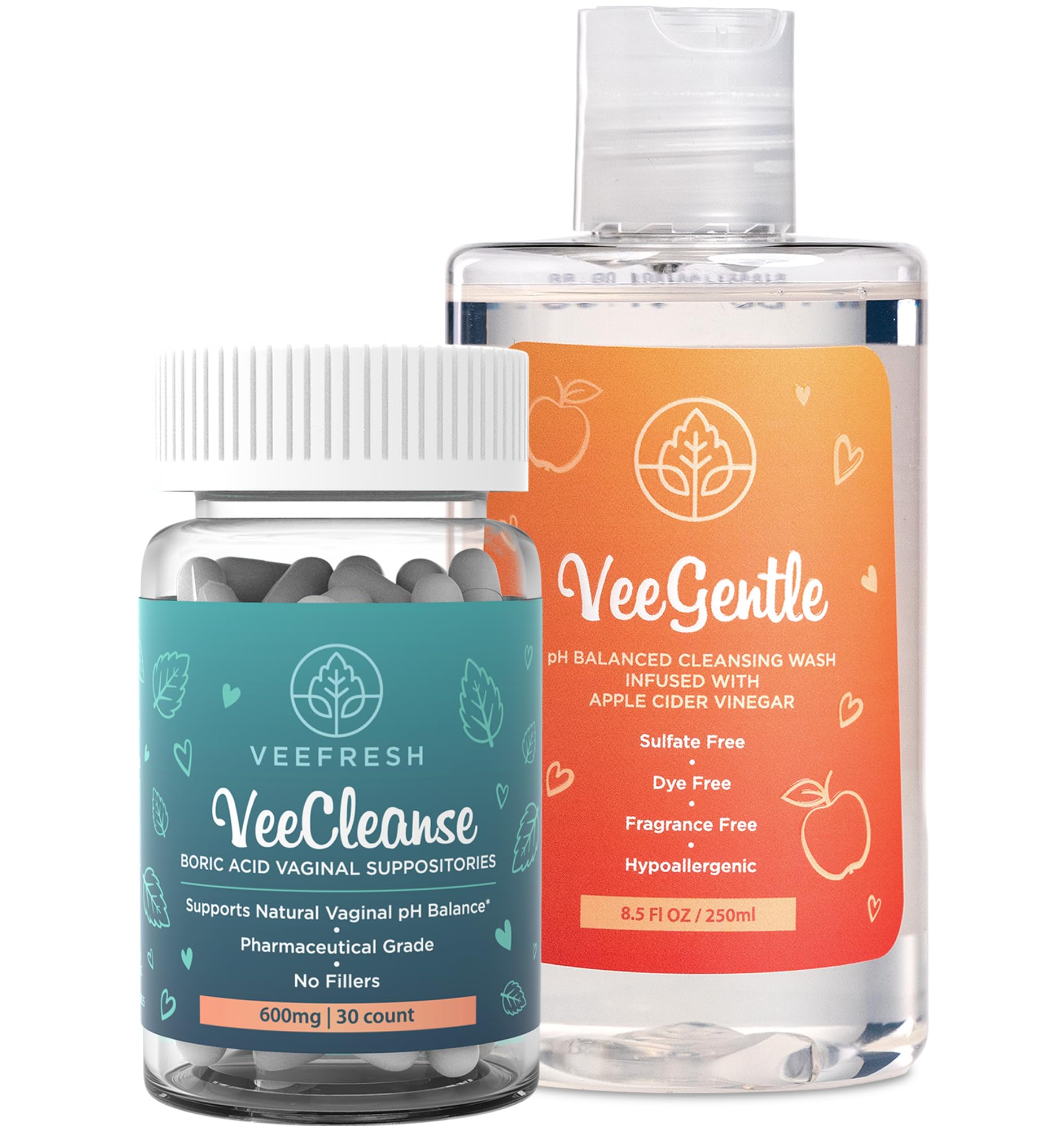 VeePower Lite - Vaginal Health Bundle - Control and Prevent Vaginal Odor - Includes VeeGentle