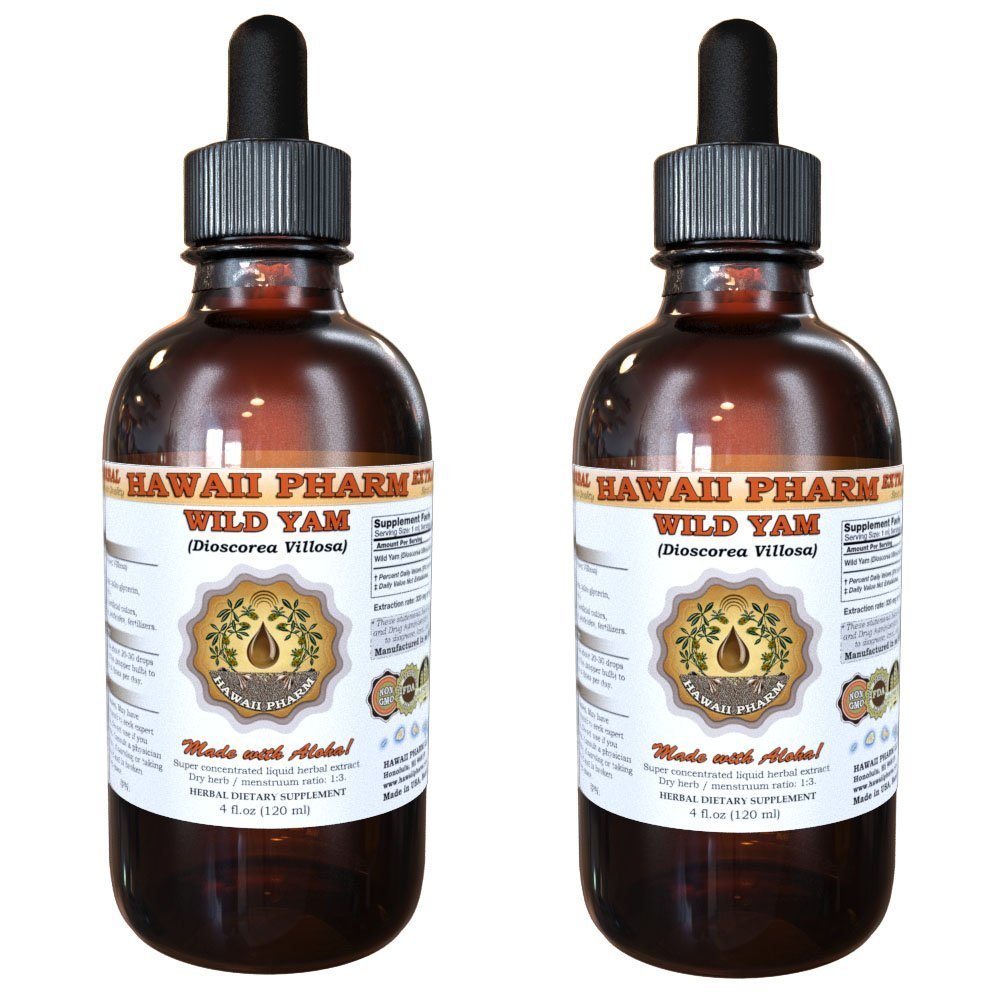 Wild Yam Liquid Extract, Wild Yam (Dioscorea Villosa) Tincture 2x2 oz