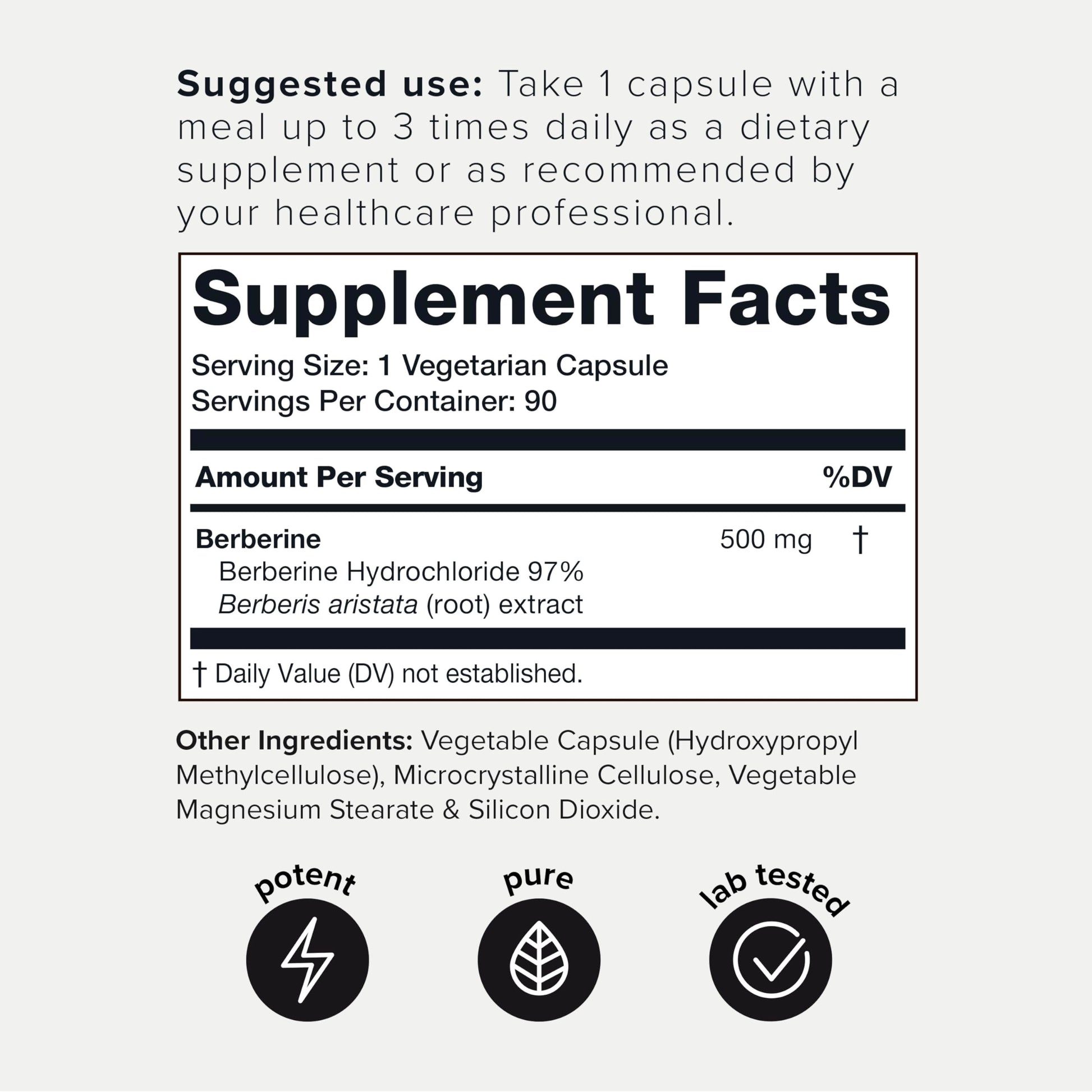 Toniiq Ultra High Strength Berberine HCl 500mg from The Himalayas - Berberine Suppleme Toniiq