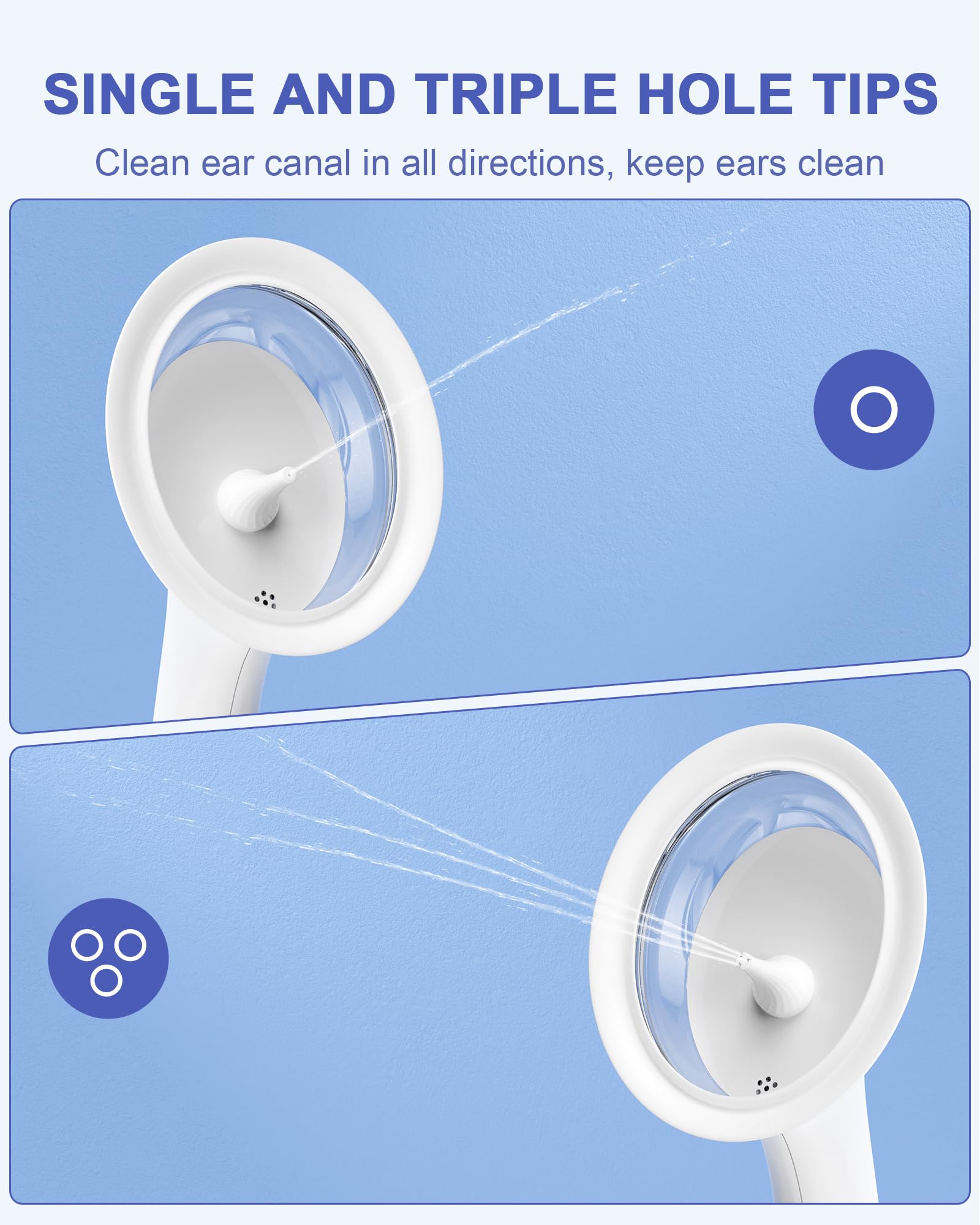 Water Powered Ear Cleaner, Ear Wax Removal Kit with Sewage System KAUGIC