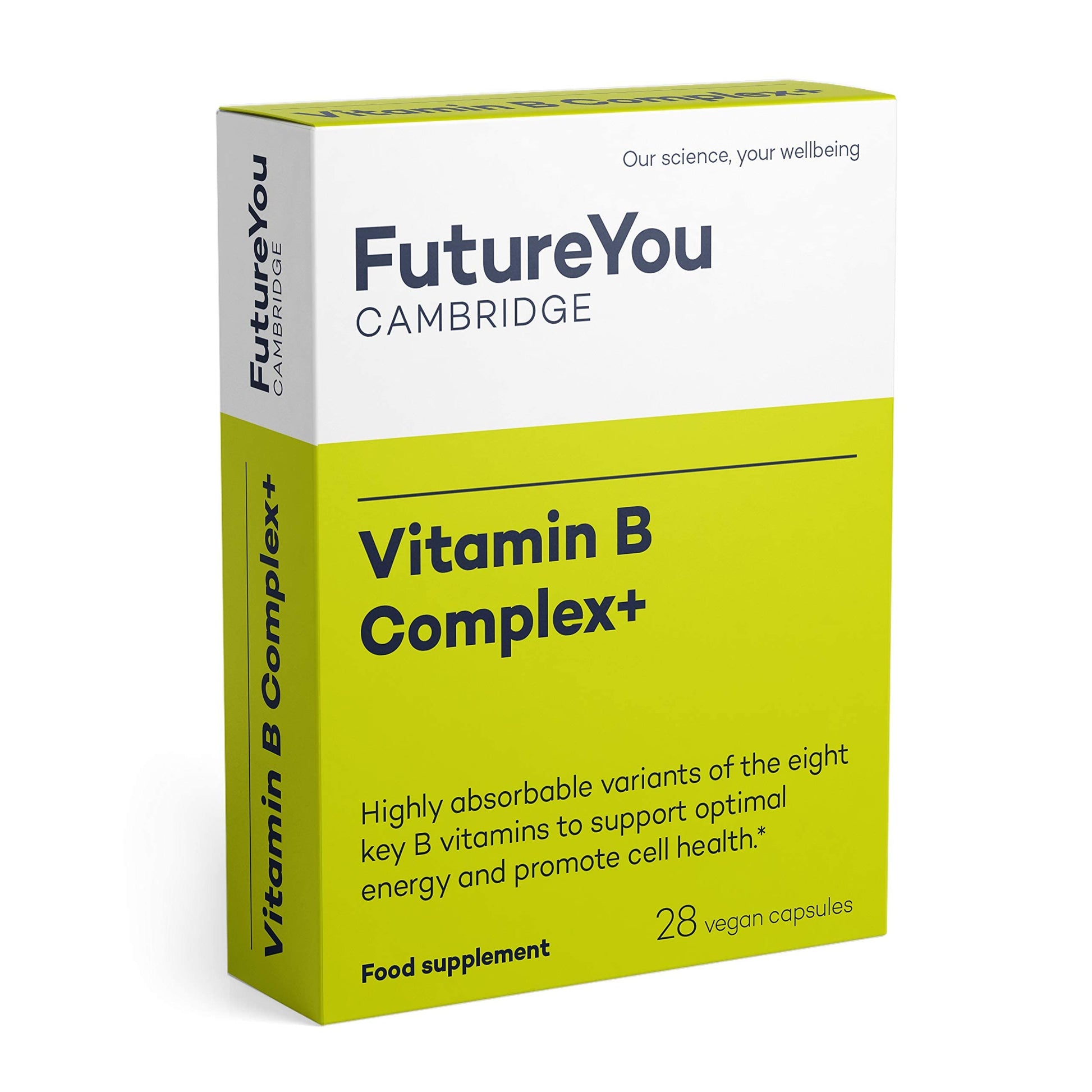 Vitamin B Complex+ Supplements – 8 Key B Vitamins for Optimal Cell Health – Energy Capsules FutureYou Cambridge