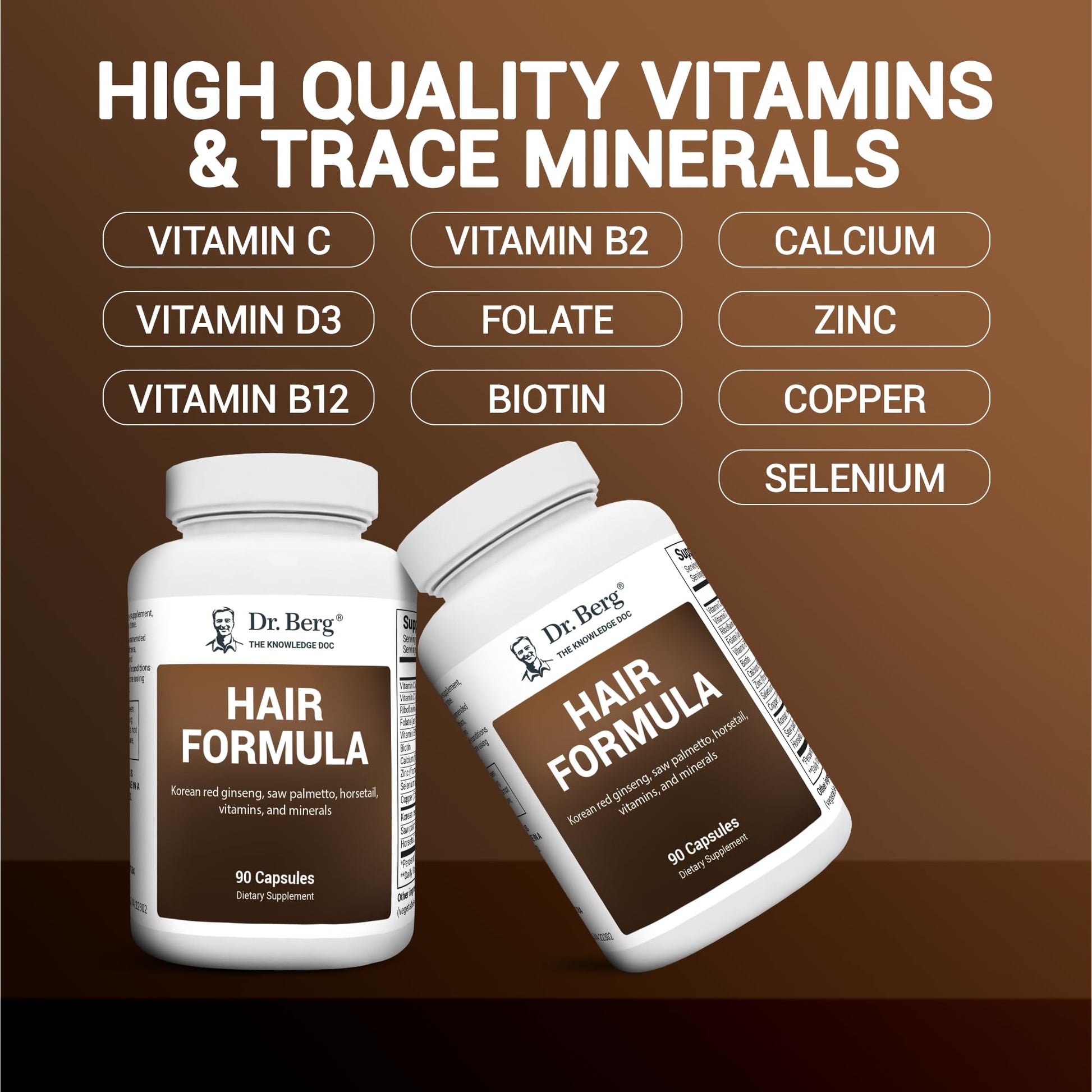 Dr. Berg All in One Vitamins for Hair, Skin & Nails - Advanced Formula with Biotin Dr. Berg Nutritionals