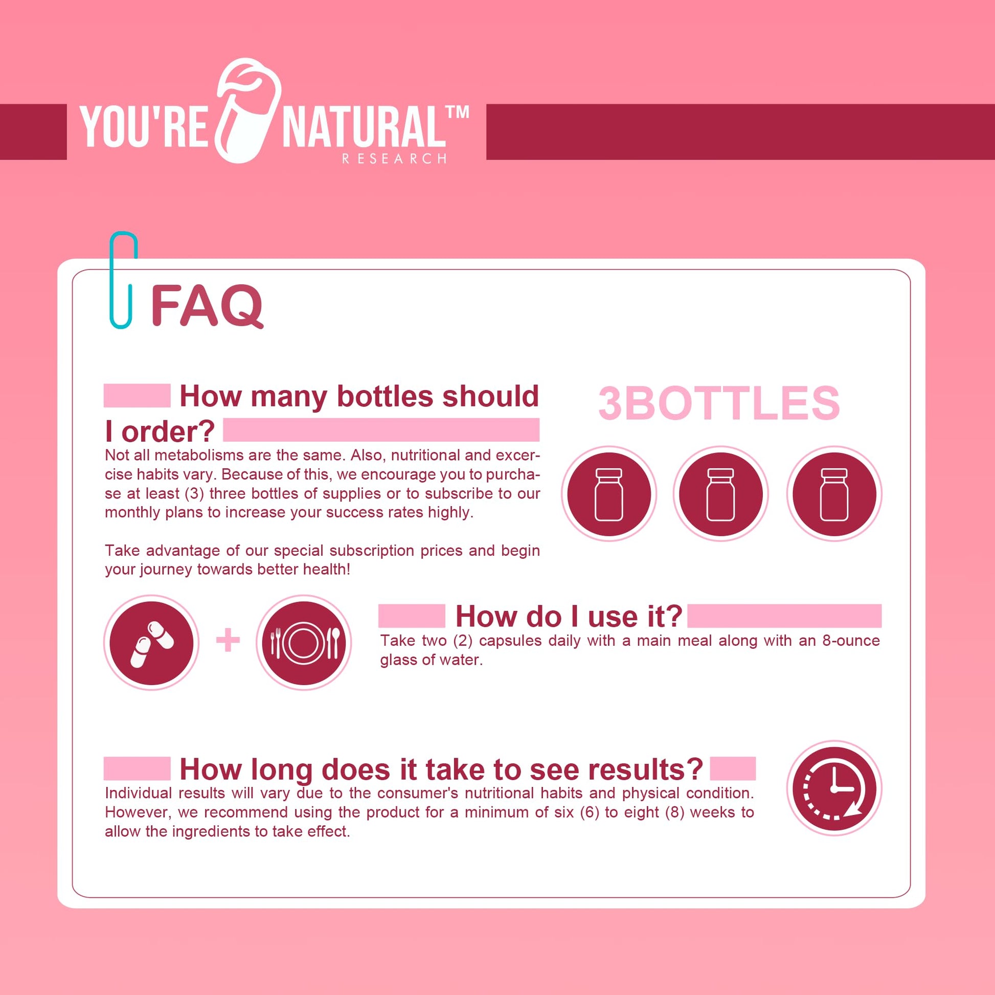 YOU'RE NATURAL Prenatal and Postnatal Vitamins for Women with Folate, DHA, Probiotics YOU'RE NATURAL