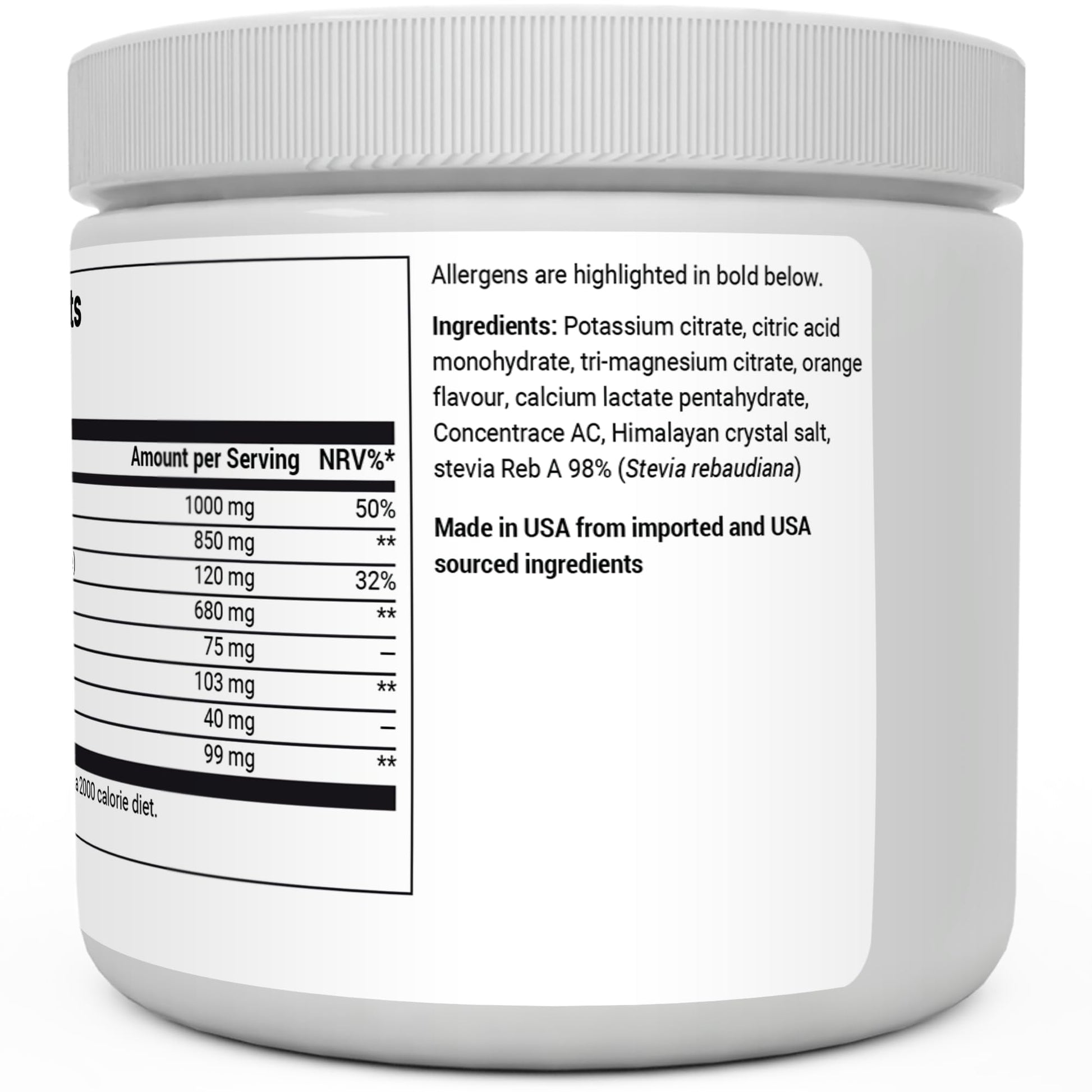 Dr. Berg Electrolyte Powder - Electrolyte Drink Supplements with 1000mg Potassium Dr. Berg Nutritionals