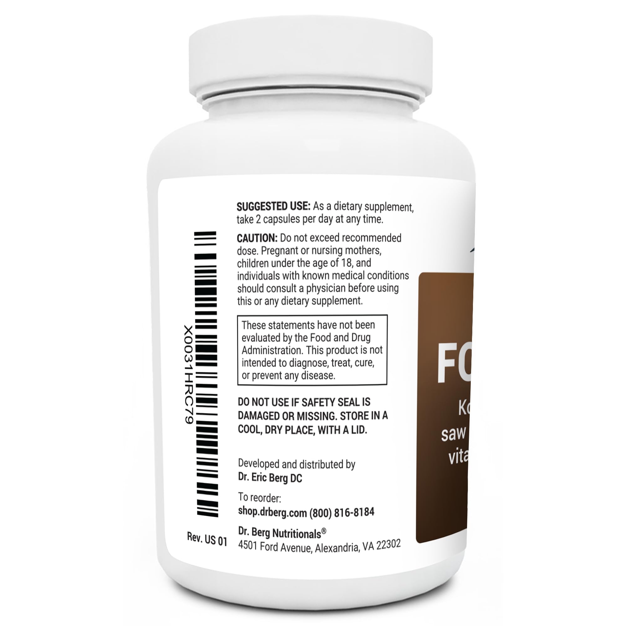 Dr. Berg All in One Vitamins for Hair, Skin & Nails - Advanced Formula with Biotin Dr. Berg Nutritionals