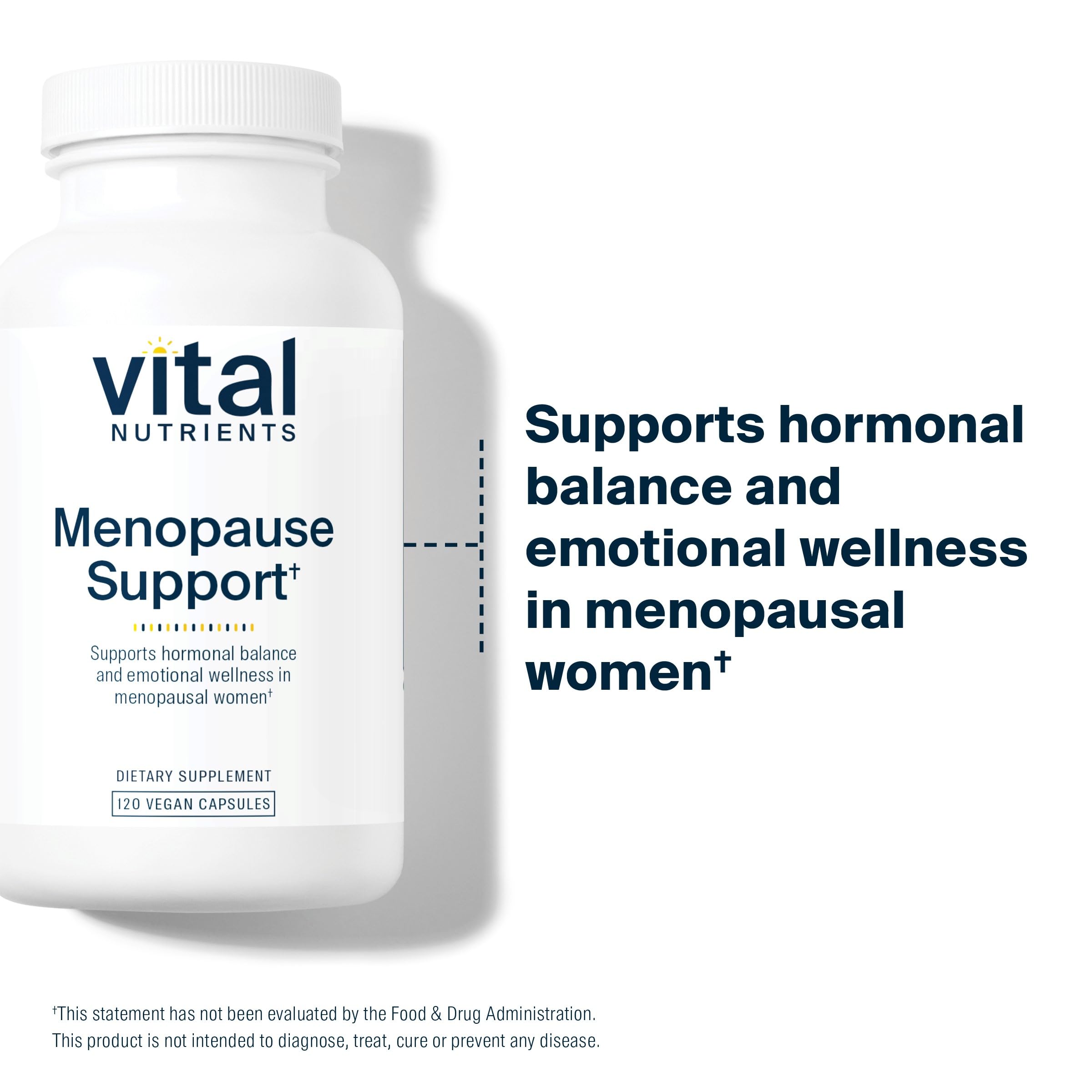 Vital Nutrients Menopause Support | Vegan Supplement for Women | Herbal Complex Vital Nutrients