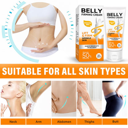 B Flat Belly Firming Cream, Skin Tightening & Cellulite Cream, Moisturizing Firming Lotion Weeping Willow Oil Co