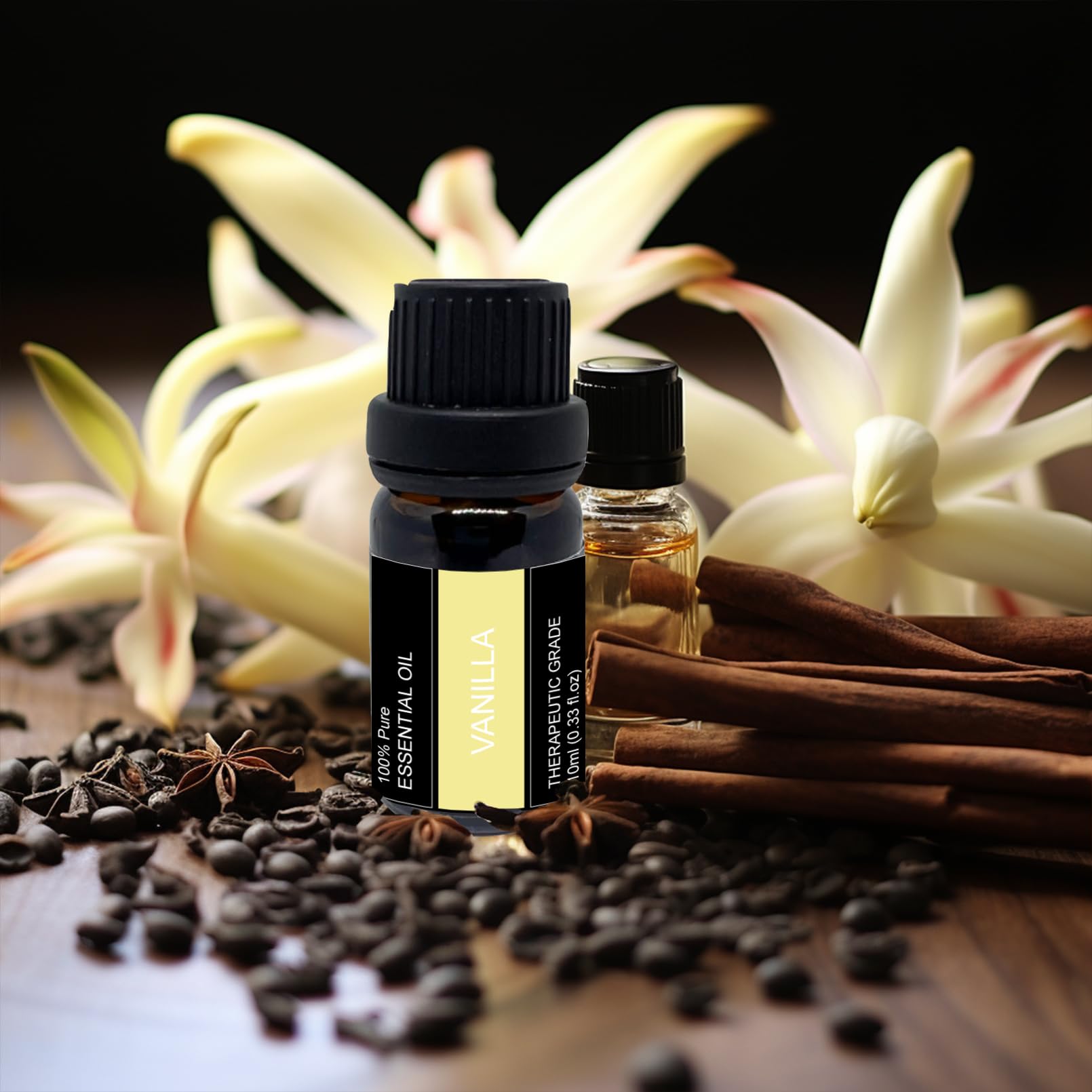 Wehnniee 3pcs Aroma Essential Oils Set- 3 x 10 ml (Coffee, Vanilla, Garnetberry) Wehnniee
