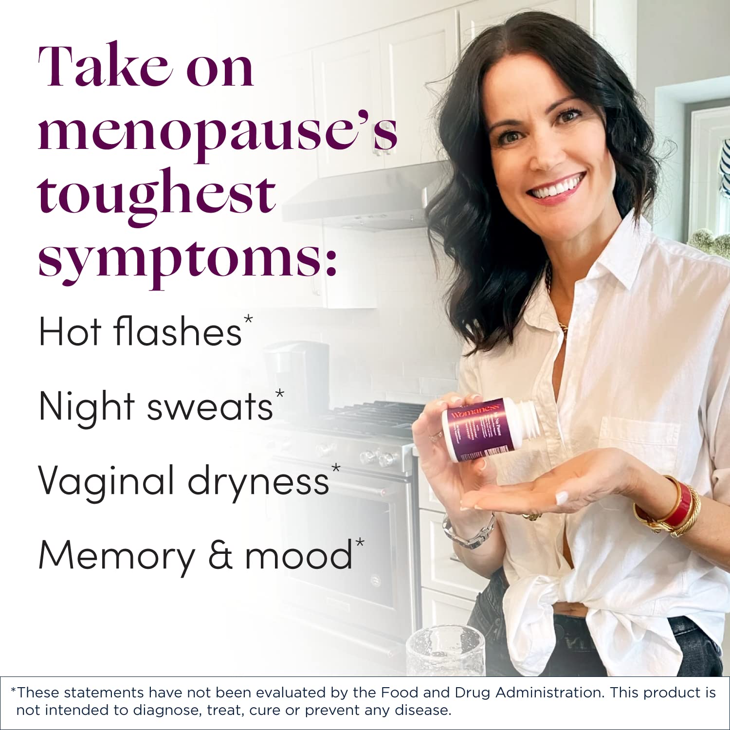 Womaness Menopause Supplements for Women - Menopause Relief for Hot Flashes & Night Sweats Womaness