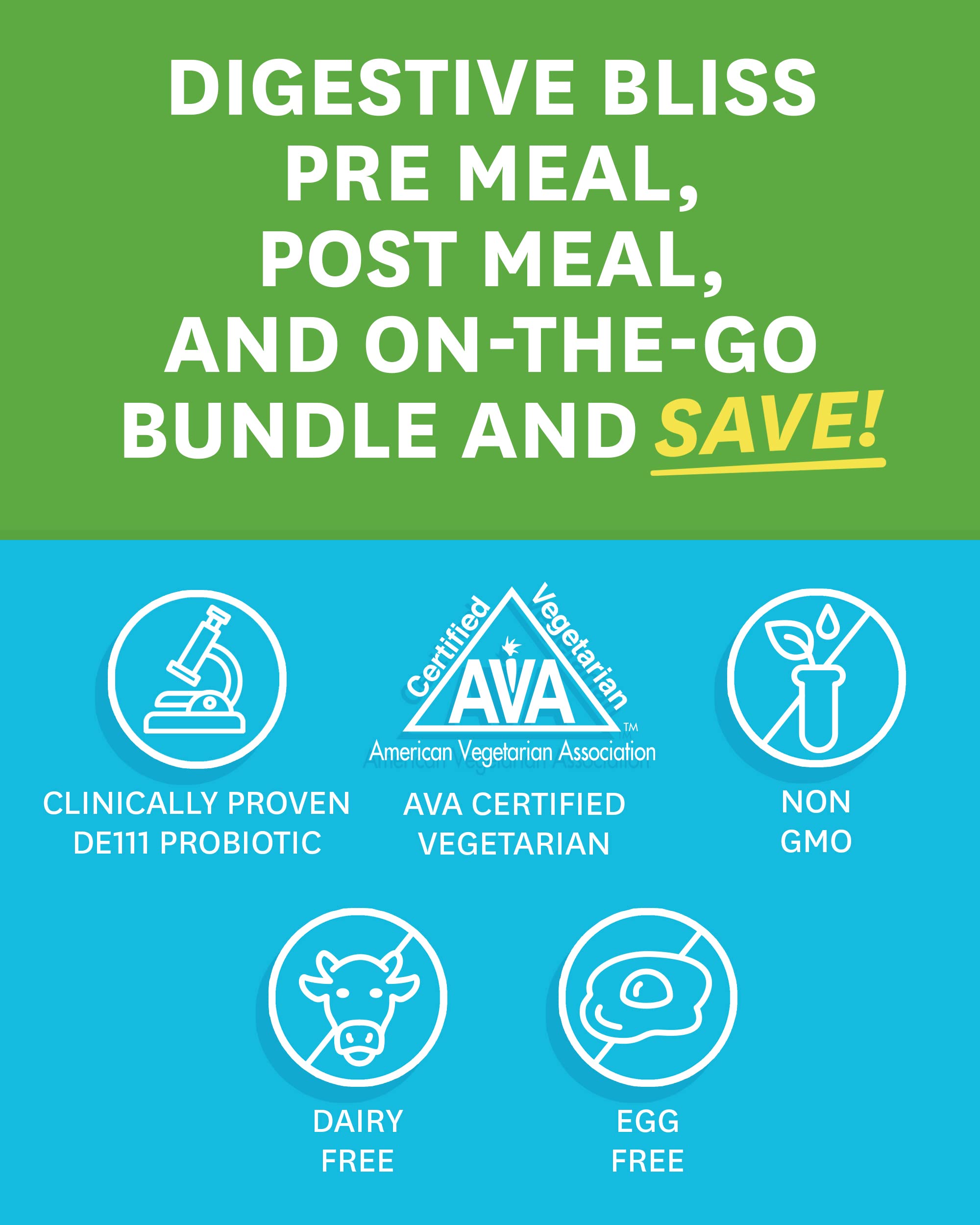 Zenwise Health Digestive Bliss Bundle - Digestive Enzymes, NO BLØAT Zenwise Health