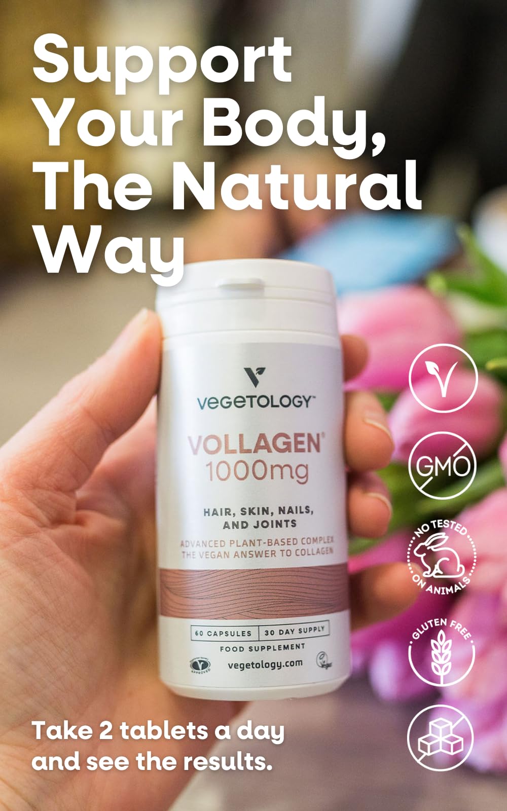 Vegetology Vollagen® Plant Based Complex – Plant Based Protein Alternative to Collagen VEGETOLOGY
