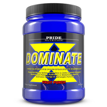 #1 Pre Workout - Dominate X 500g - Best Nitric Oxide & Creatine Pre-Workout Formula