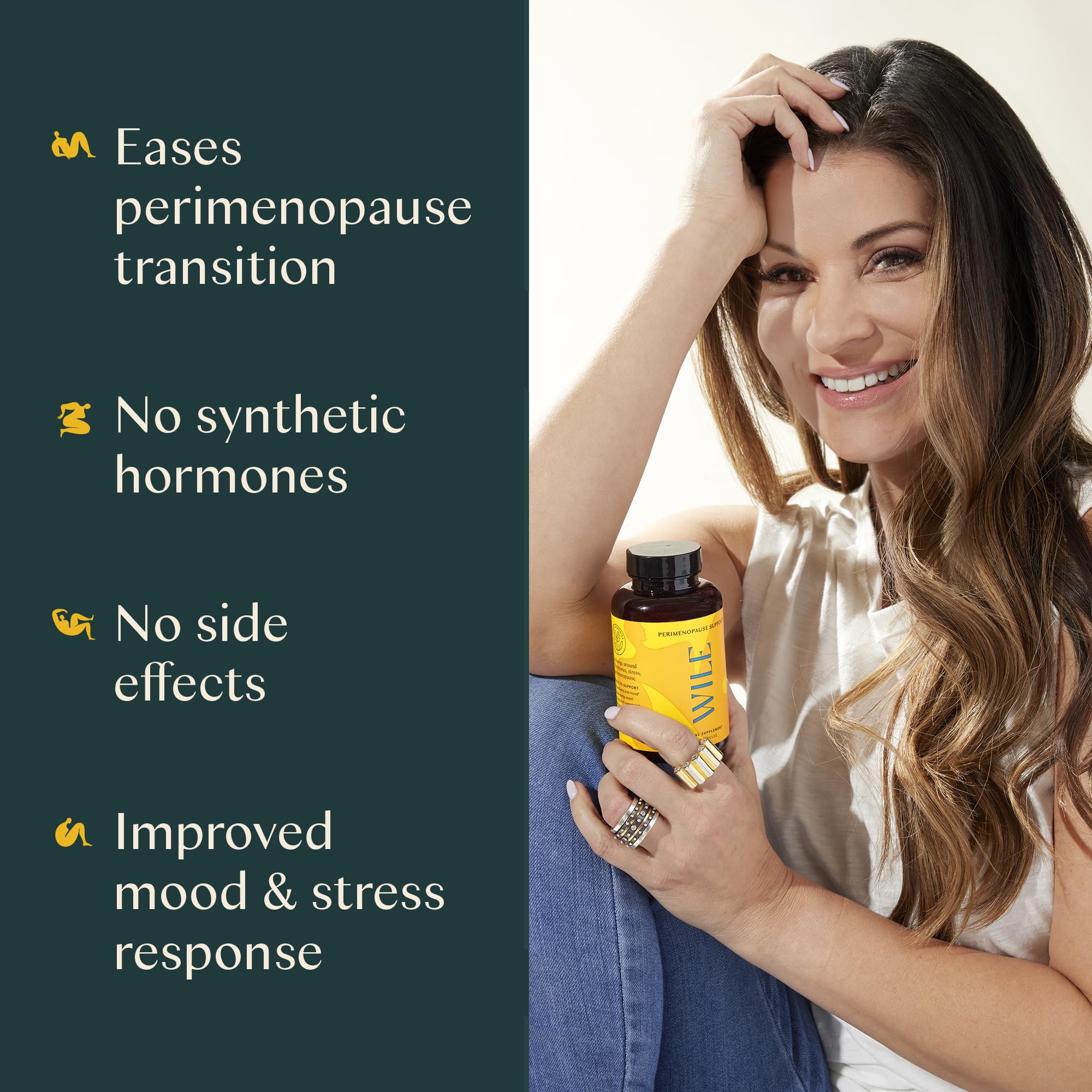 Wile Perimenopause Supplement for Women with Ashwagandha, Kudzu Root, Hops Extract WILE