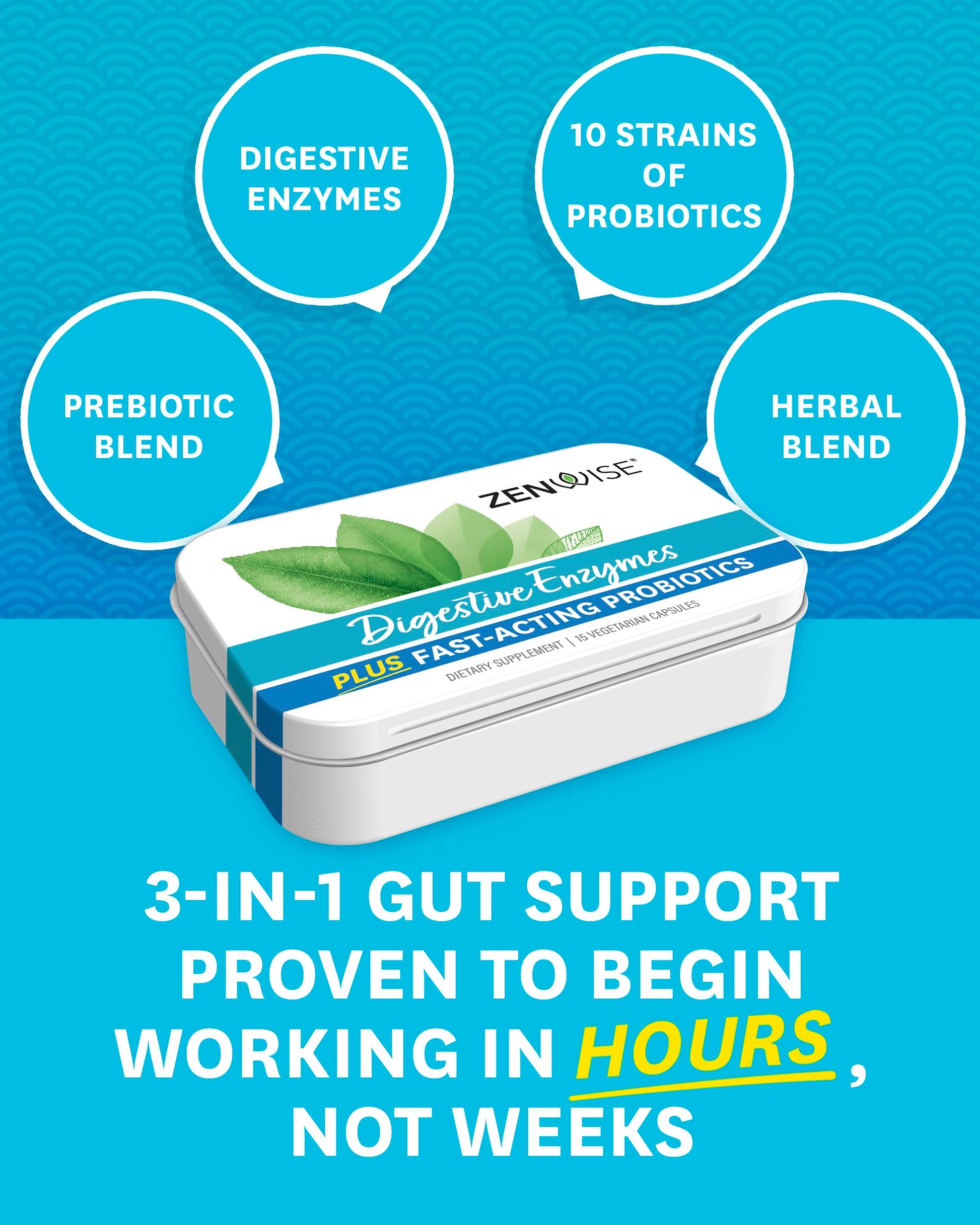 Zenwise Digestive Enzymes - Probiotic Multi Enzyme with Probiotics, 45 ct Zenwise Health