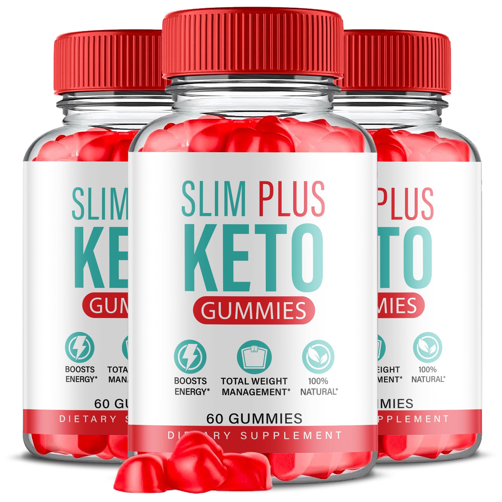 (3 Pack) Slim Plus Keto Gummies - Slim Plus Keto ACV Gummies with Apple Cider Vinegar