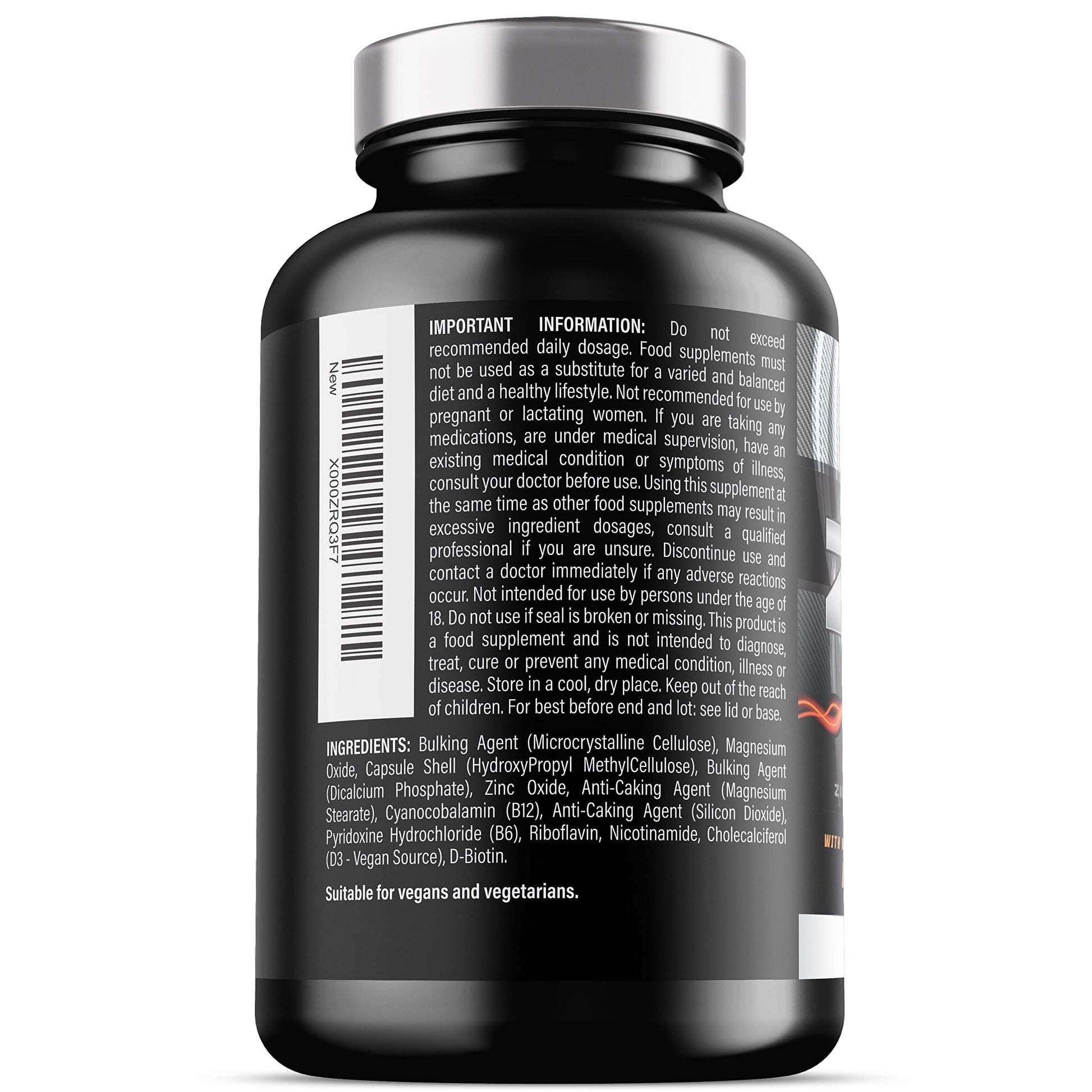 ZM6 - High Strength Zinc Magnesium Supplement - Zinc and Magnesium Tablets Iron Labs Nutrition