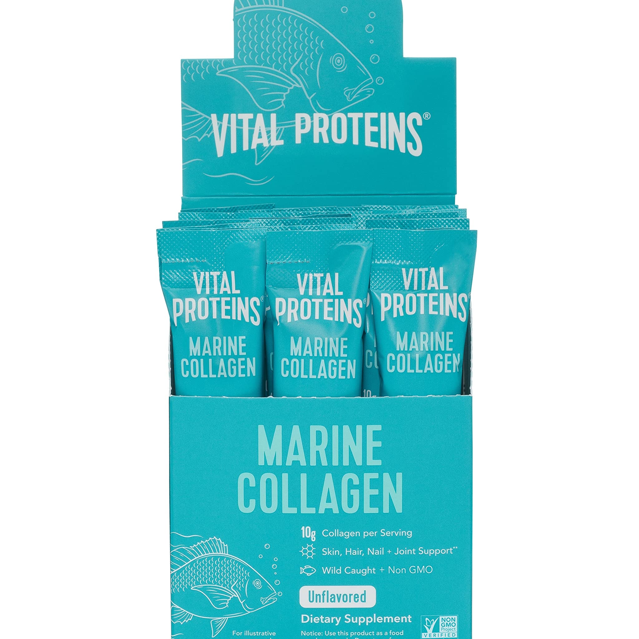 Vital Proteins Unflavored Marine Collagen 20 Pack, 0.35 OZ