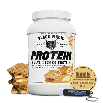 Worldwide Nutrition Bundle, 2 items: Black Magic Multi-Source Protein Powder - Whey