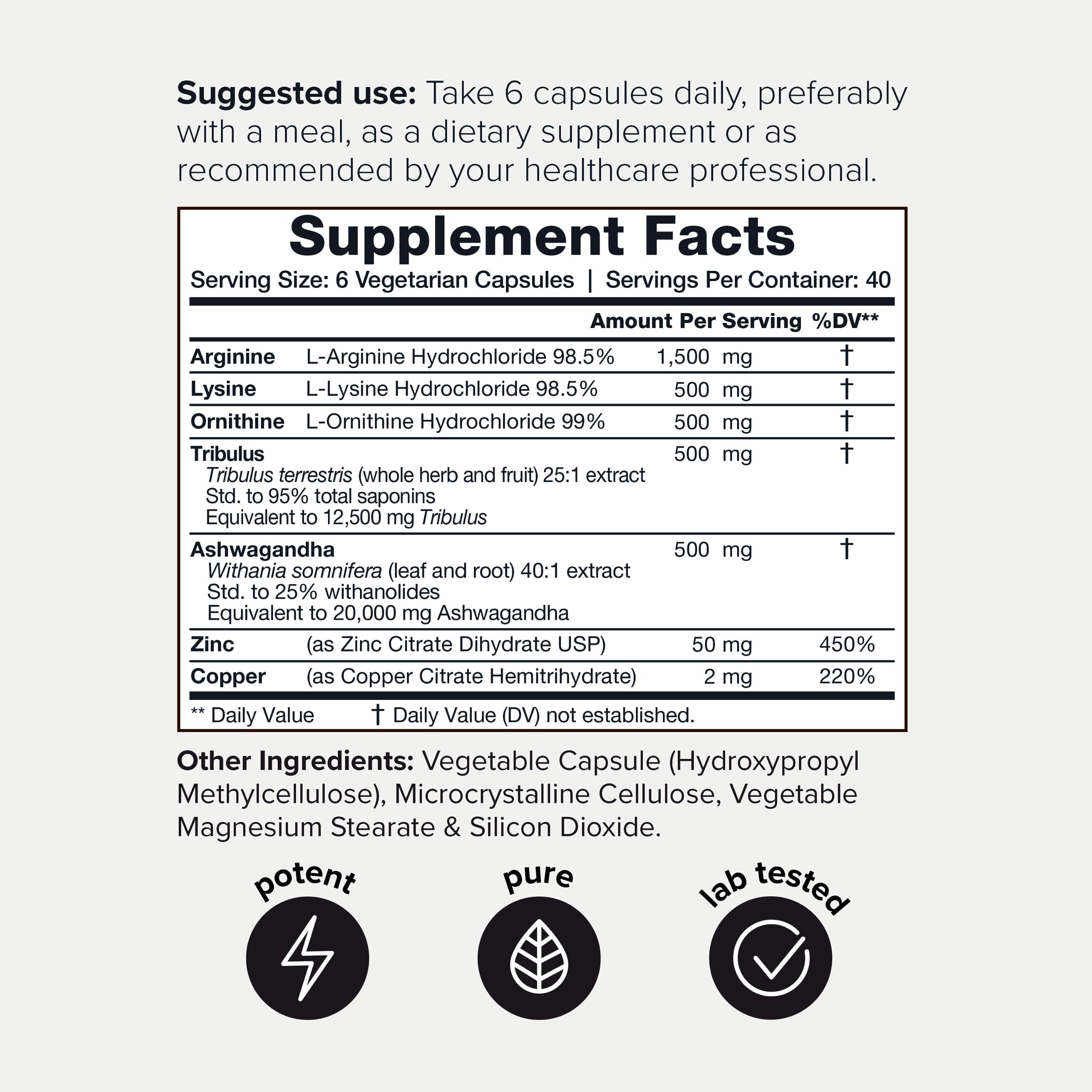 HGH Supplements for Men & Women (240 Count) 3,550mg+ Support Muscle Growth Toniiq