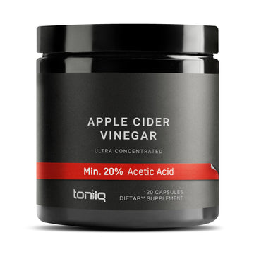 Toniiq 20% Acetic Acid Ultra High Strength Non-GMO Apple Cider Vinegar Capsules 