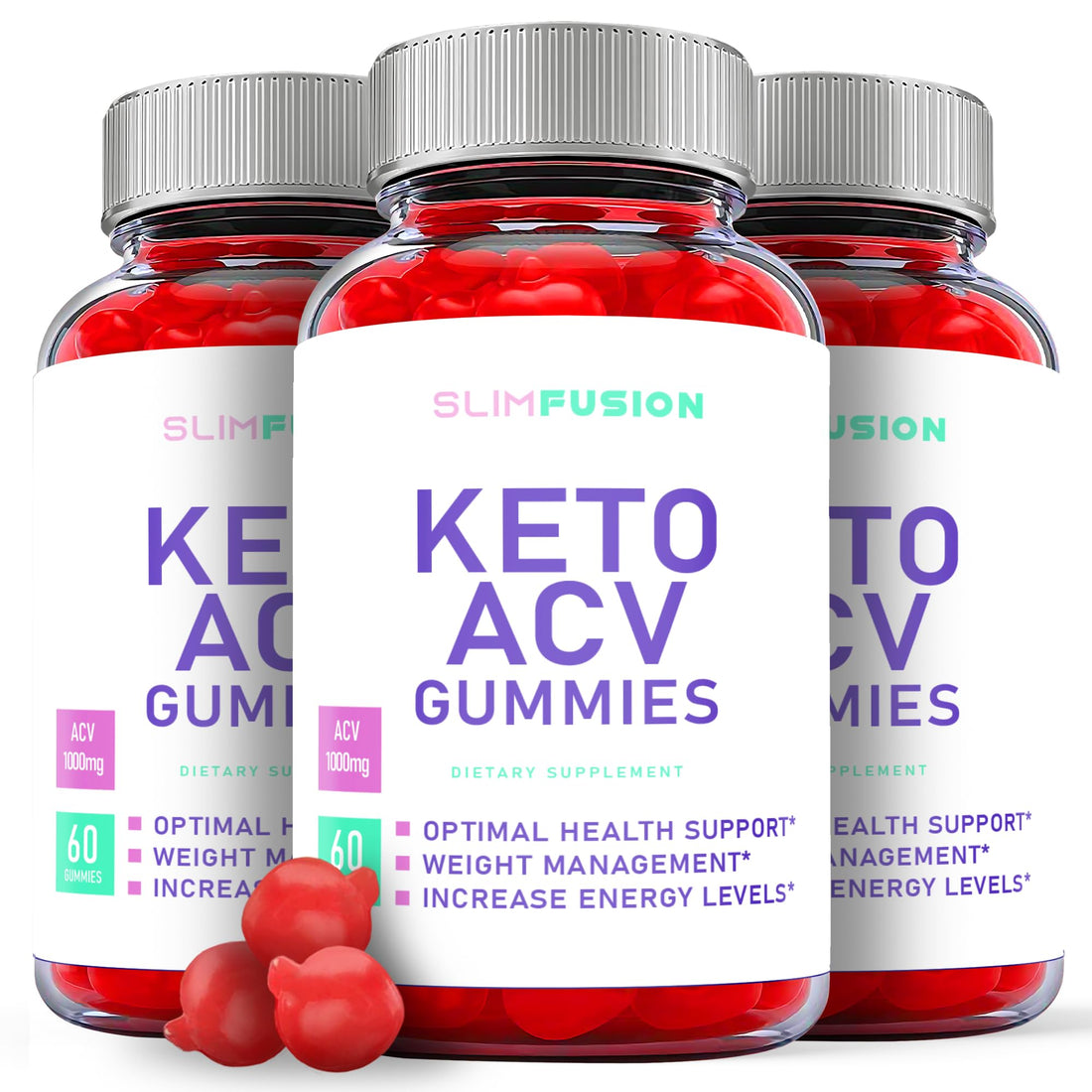 (3 Pack) Slim Fusion Keto Gummies, Slim Fusion Keto ACV Gummies, Slim Fusion ACV Keto 