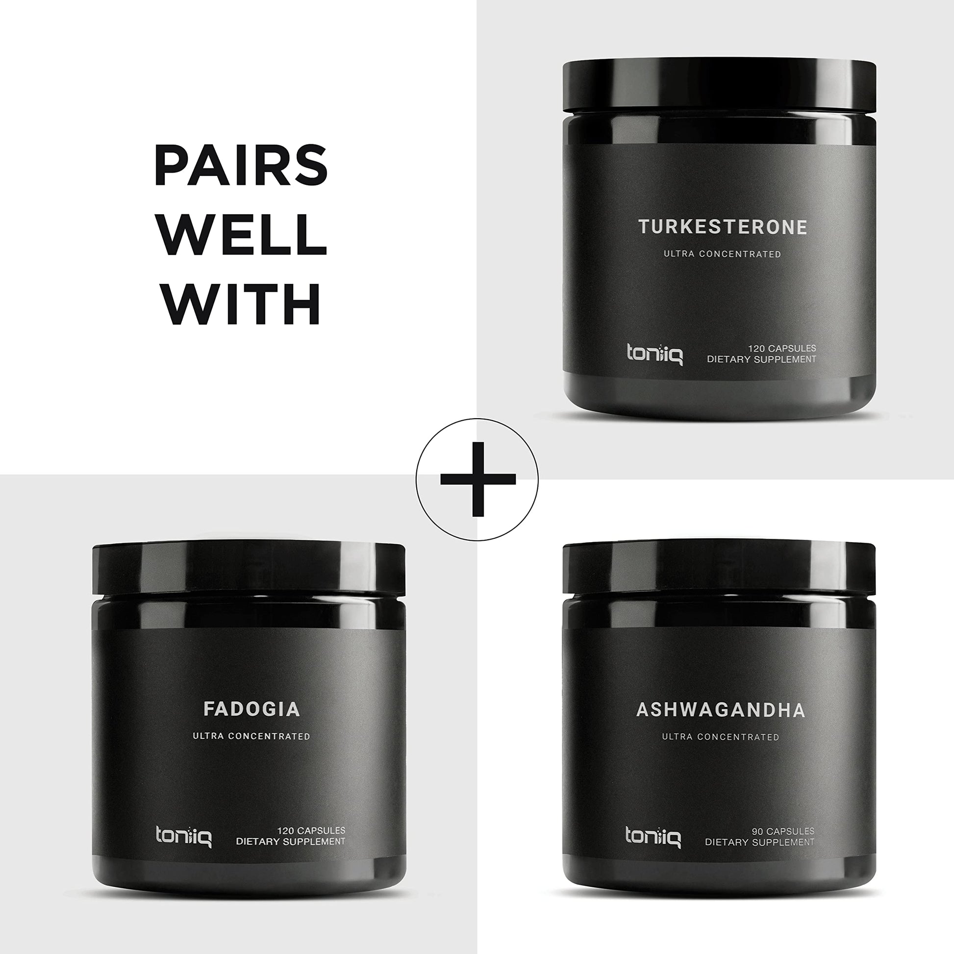 Toniiq Ultra High Strength Tribulus Capsules - 95% Steroidal Saponins - 1300mg Concentra Toniiq