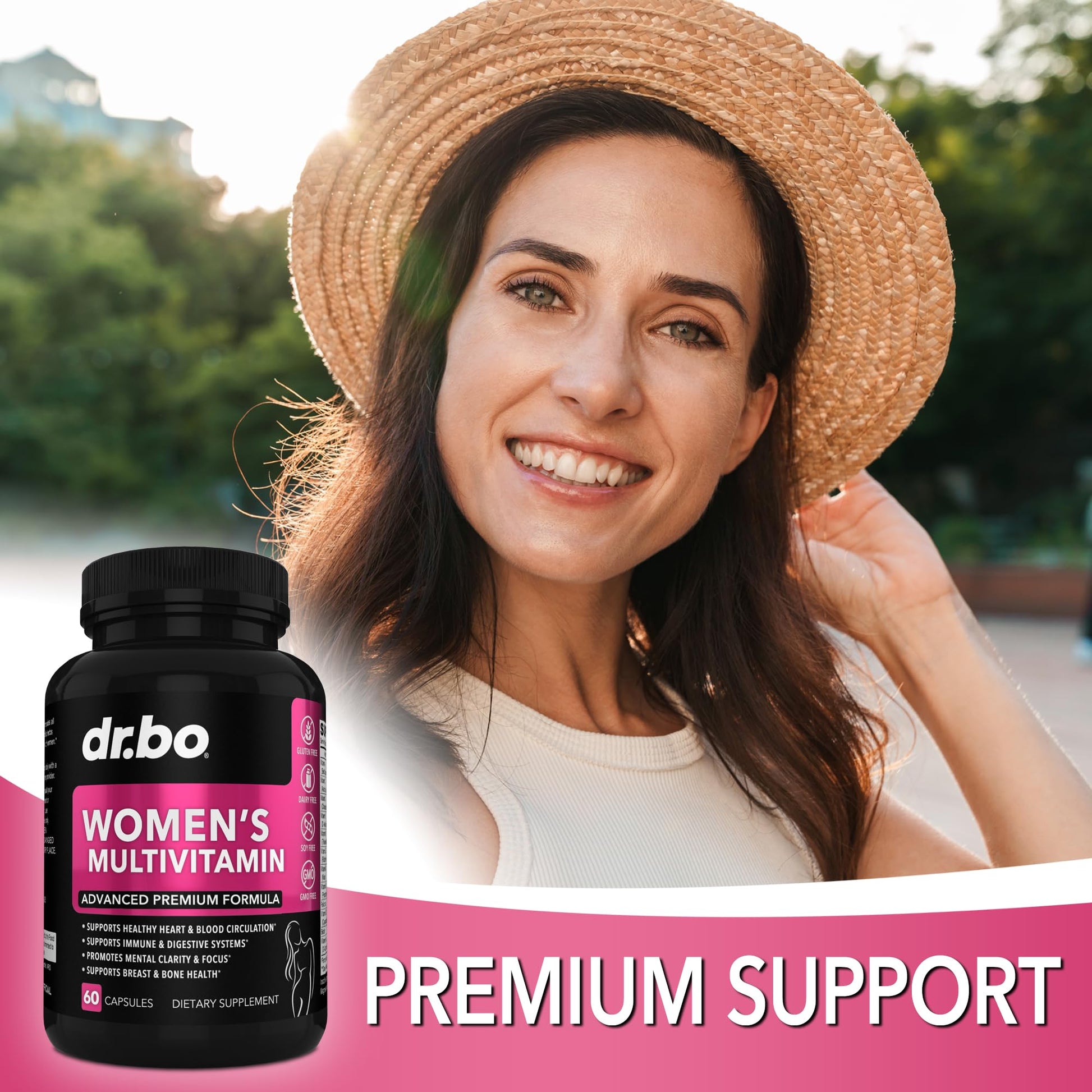 Womens Multivitamin - Natural Daily Multi Vitamins for Women - Womans Energy Vitamin DR. BO