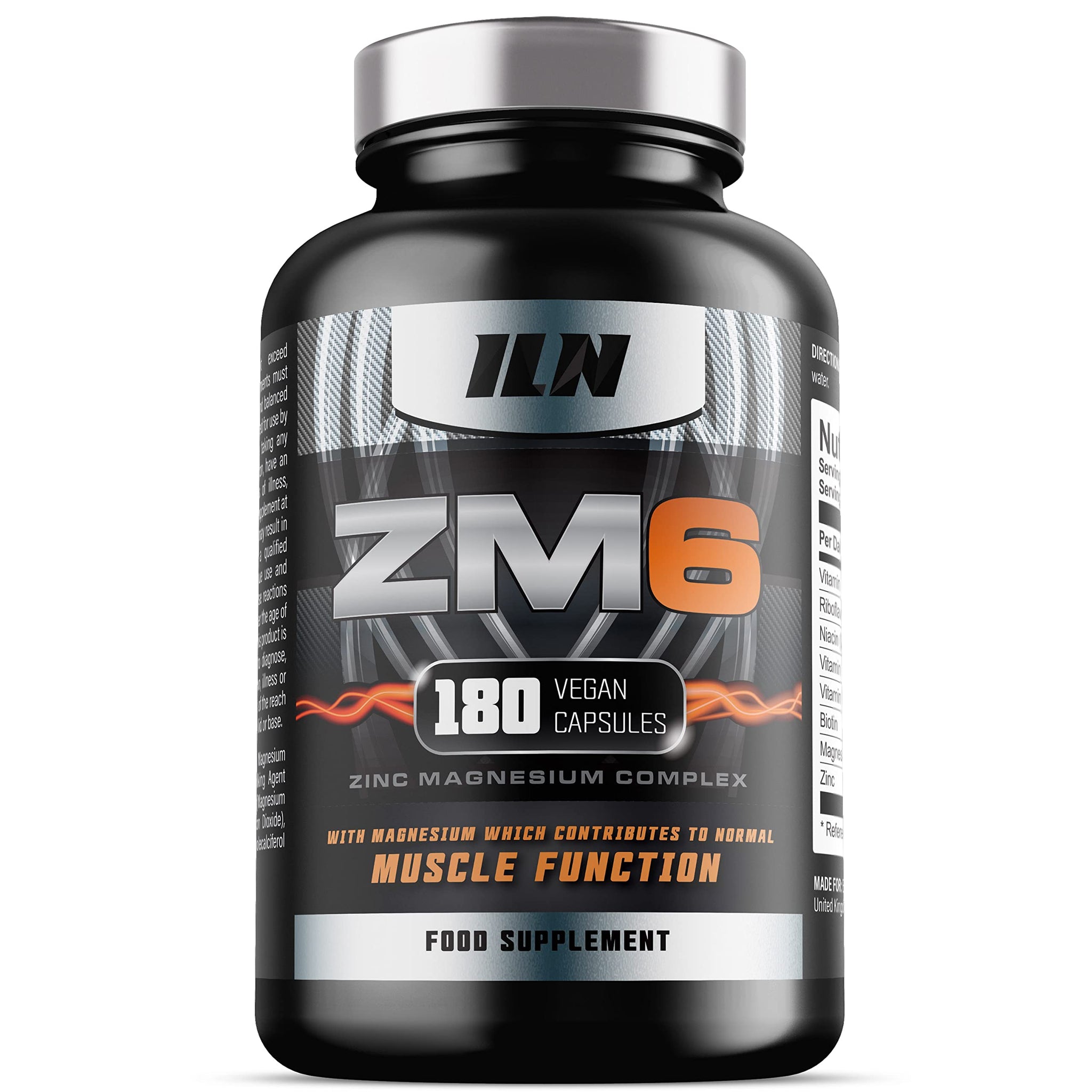 ZM6 - High Strength Zinc Magnesium Supplement - Zinc and Magnesium Tablets 