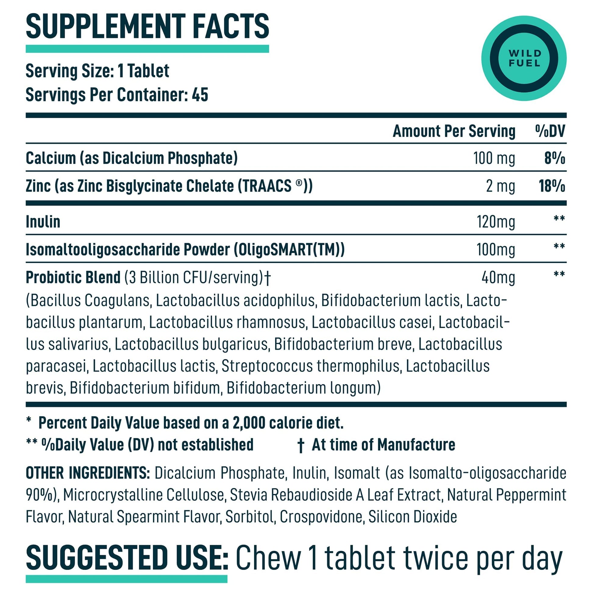 WILD FUEL Male Fertility Supplement and Dental Probiotics Health and Wellness Bundle WILD FUEL