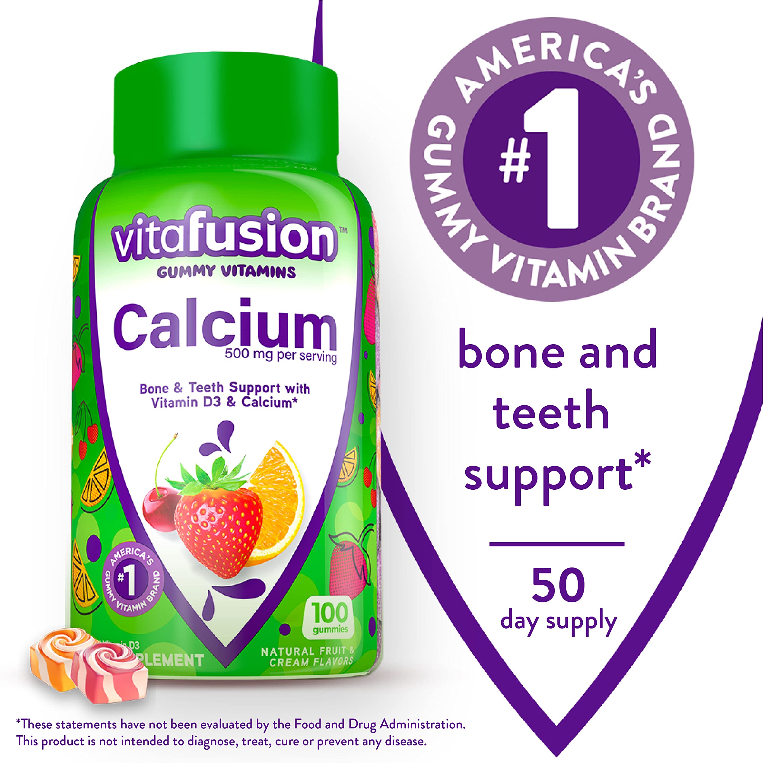 Vitafusion PreNatal Gummy Vitamins & Chewable Calcium Gummy Vitamins Vitafusion