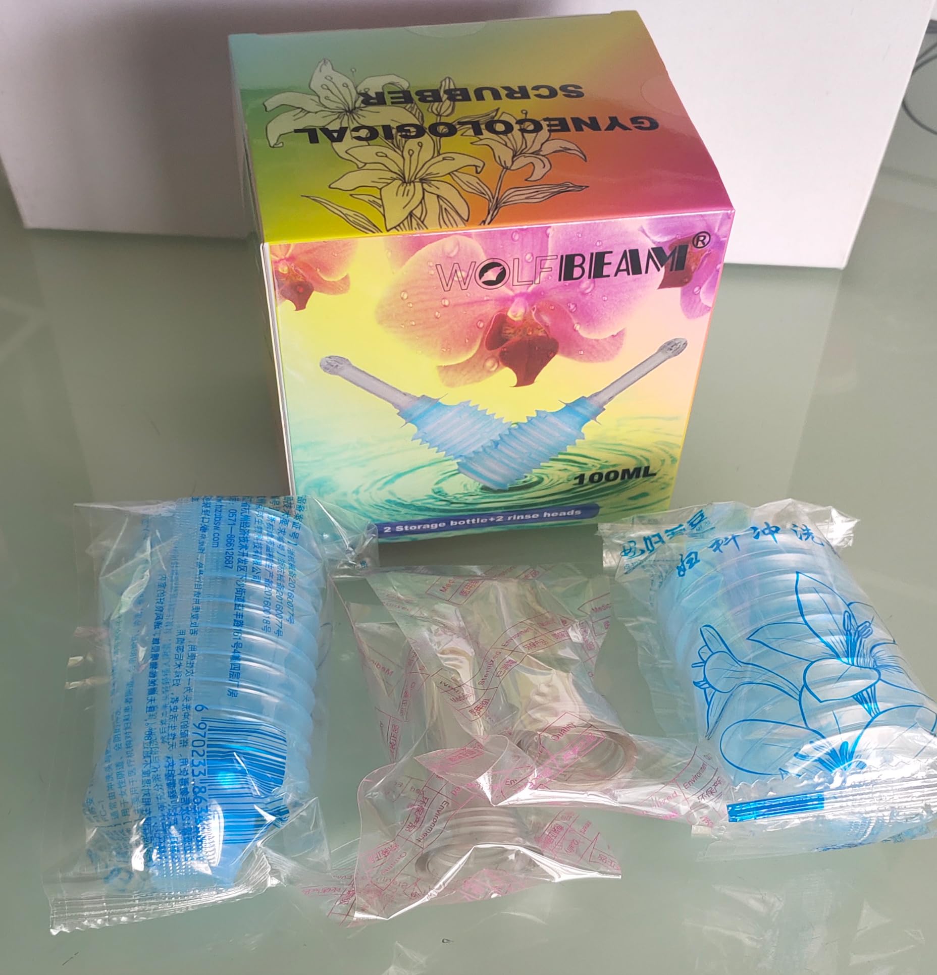 Wolfbeam Irrigator Cleaning Products for Women Enema Bulb Syringe Vaginal Cleaner Enema Cleanser wolf-beam