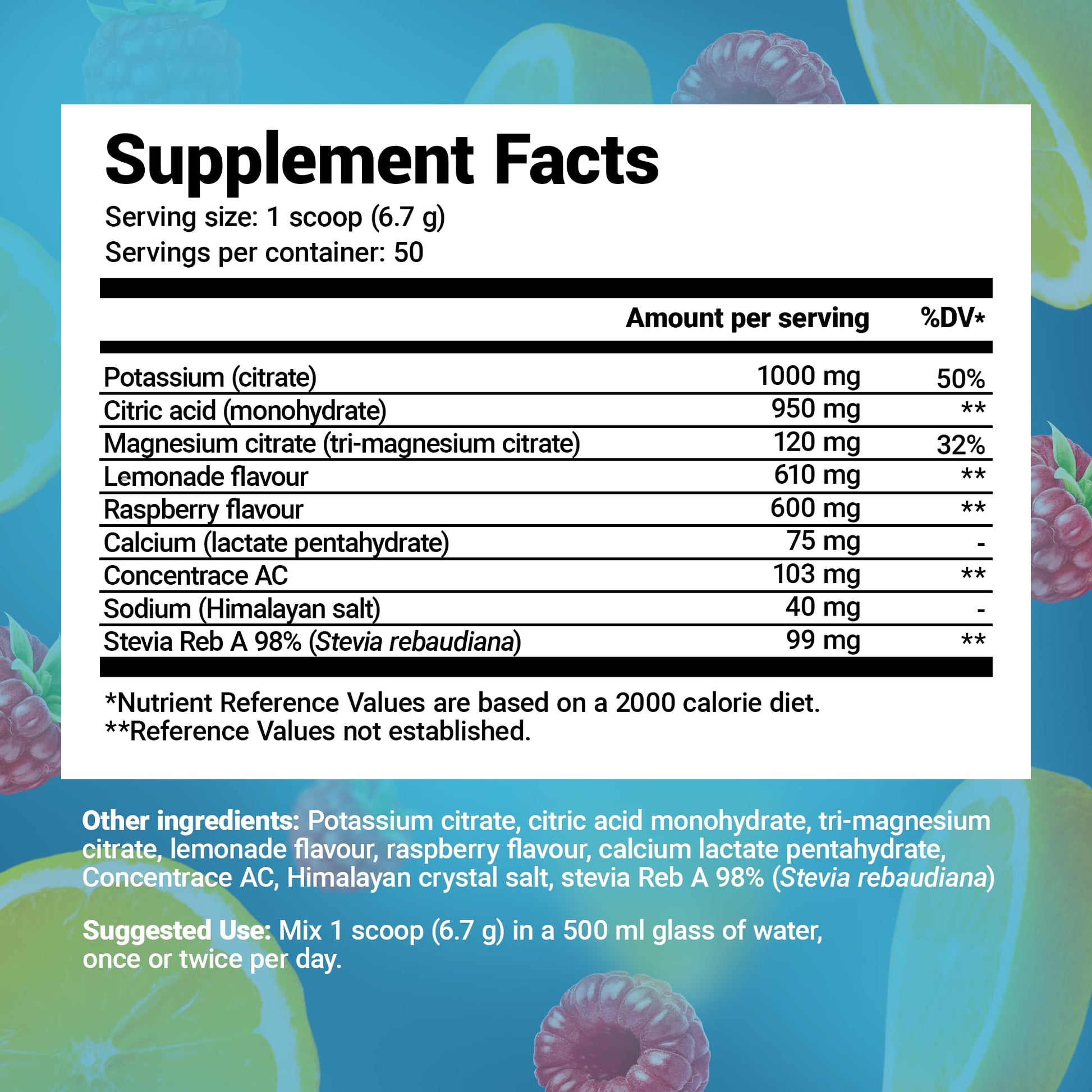 Dr. Berg Electrolyte Powder - Electrolyte Drink Supplements with 1000mg Potassium Dr. Berg Nutritionals