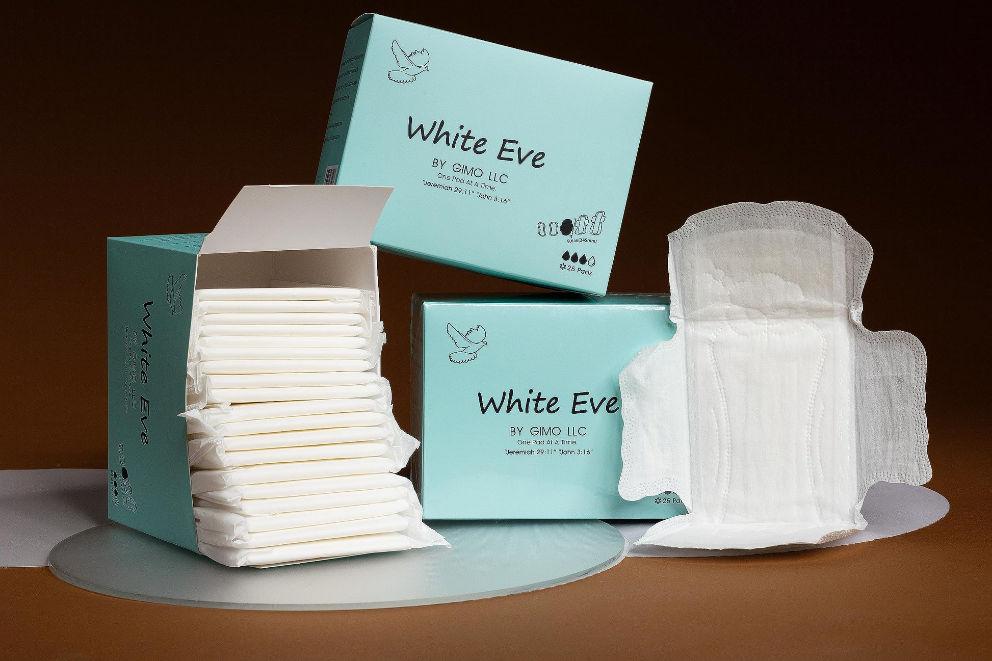 WHITE EVE Sanitary Pad Ultra Thin Sanitary Pads for Women with Fast Absorption and Leak Guard WHITE EVE