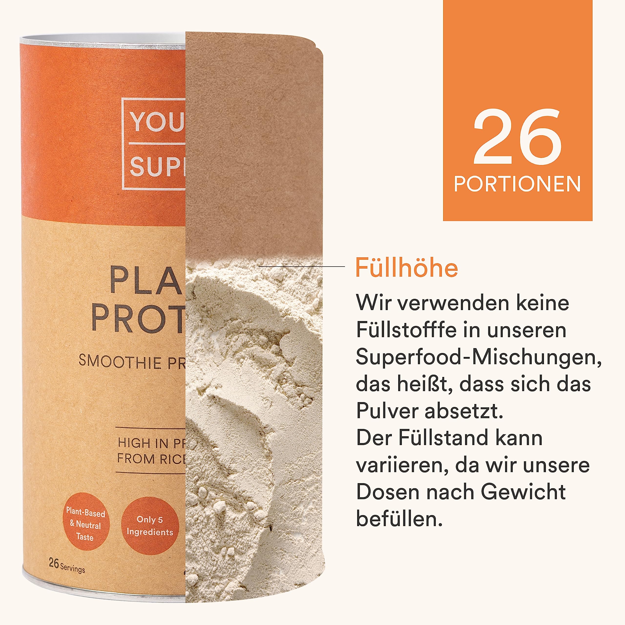 Your Super Plant Protein Organic Superfood Powder – Plant Based Protein Powder for Muscle Growth Your Super